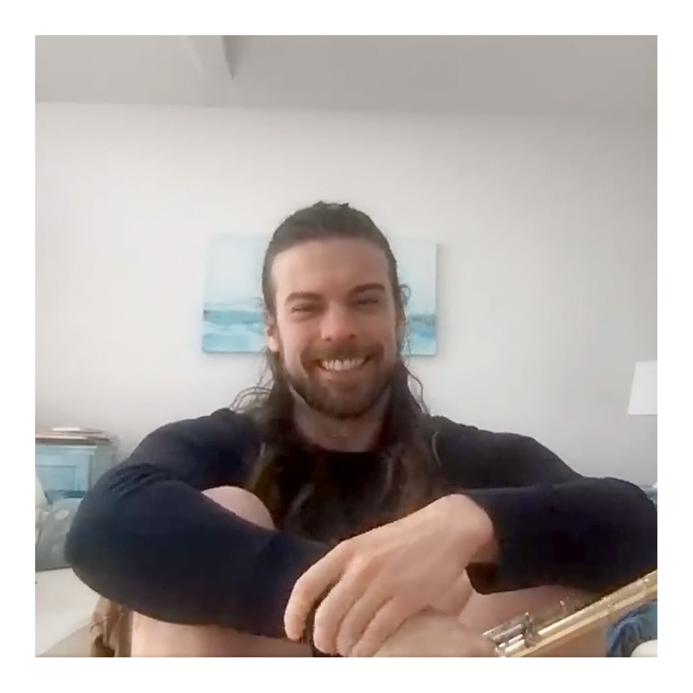 Eric Maul in 2020. During the pandemic, he posted videos of himself playing for a series called Flutin’ ‘n’ Tootin’.