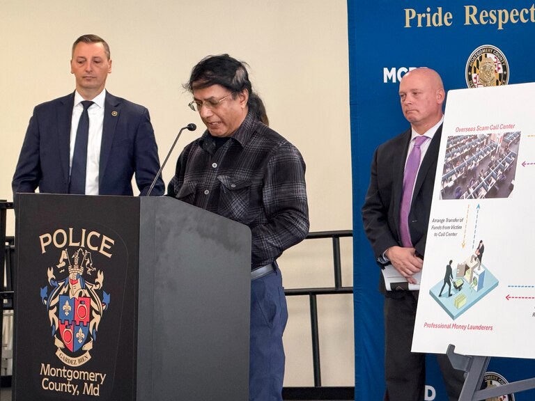 Sahadev, a 69-year-old Germantown resident, said at a news conference with Montgomery County officials and FBI Baltimore field office agents that he gave his life savings to scammers who impersonated as federal authorities.