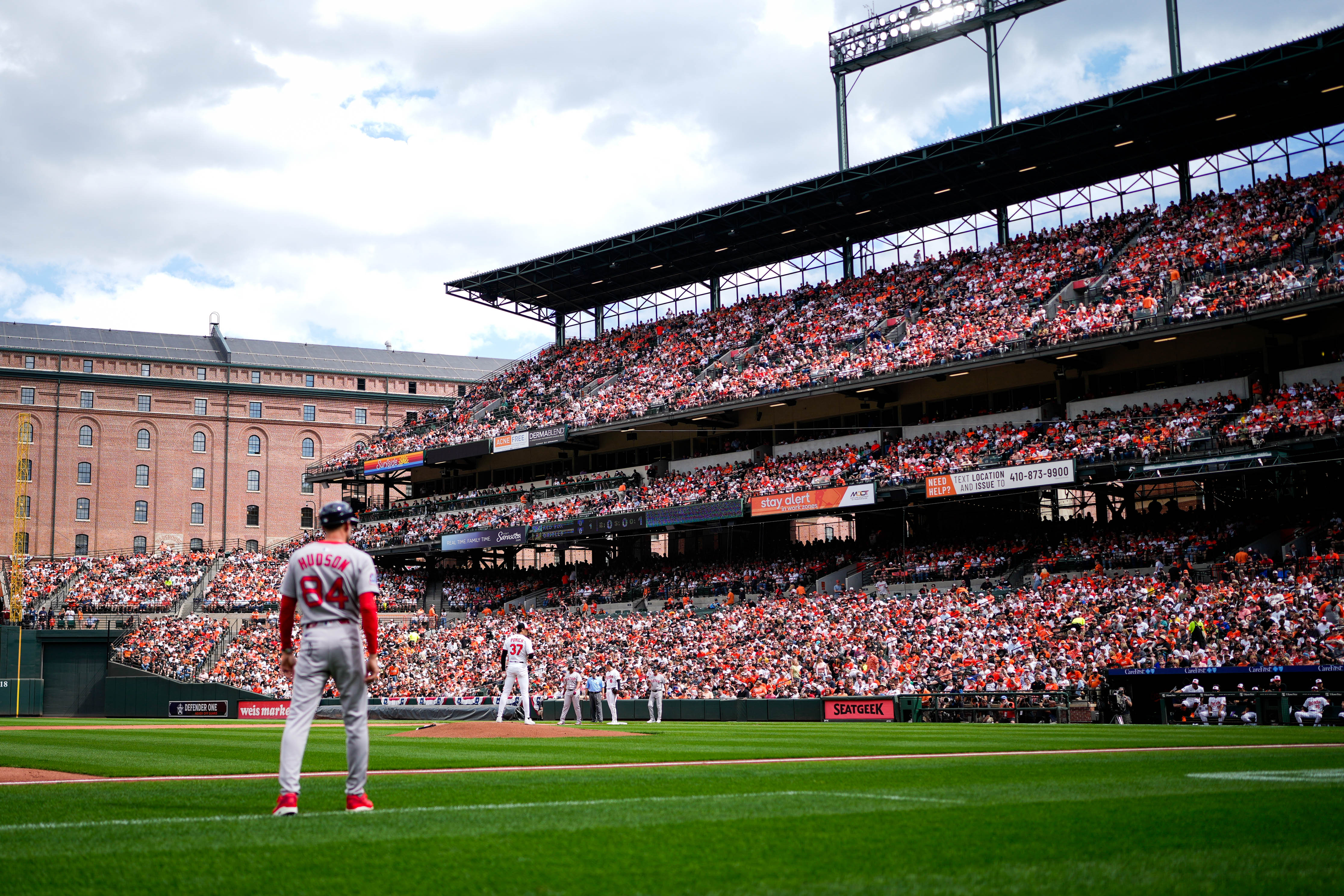 Baltimore Orioles pitcher Cade Povich takes the mound during the team’s home opening game against the Boston Red Sox on Monday.