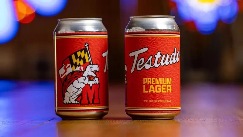 Testudo Premium Lager will be available at SECU Stadium and Xfinity Center during games, along with retail locations across the state.