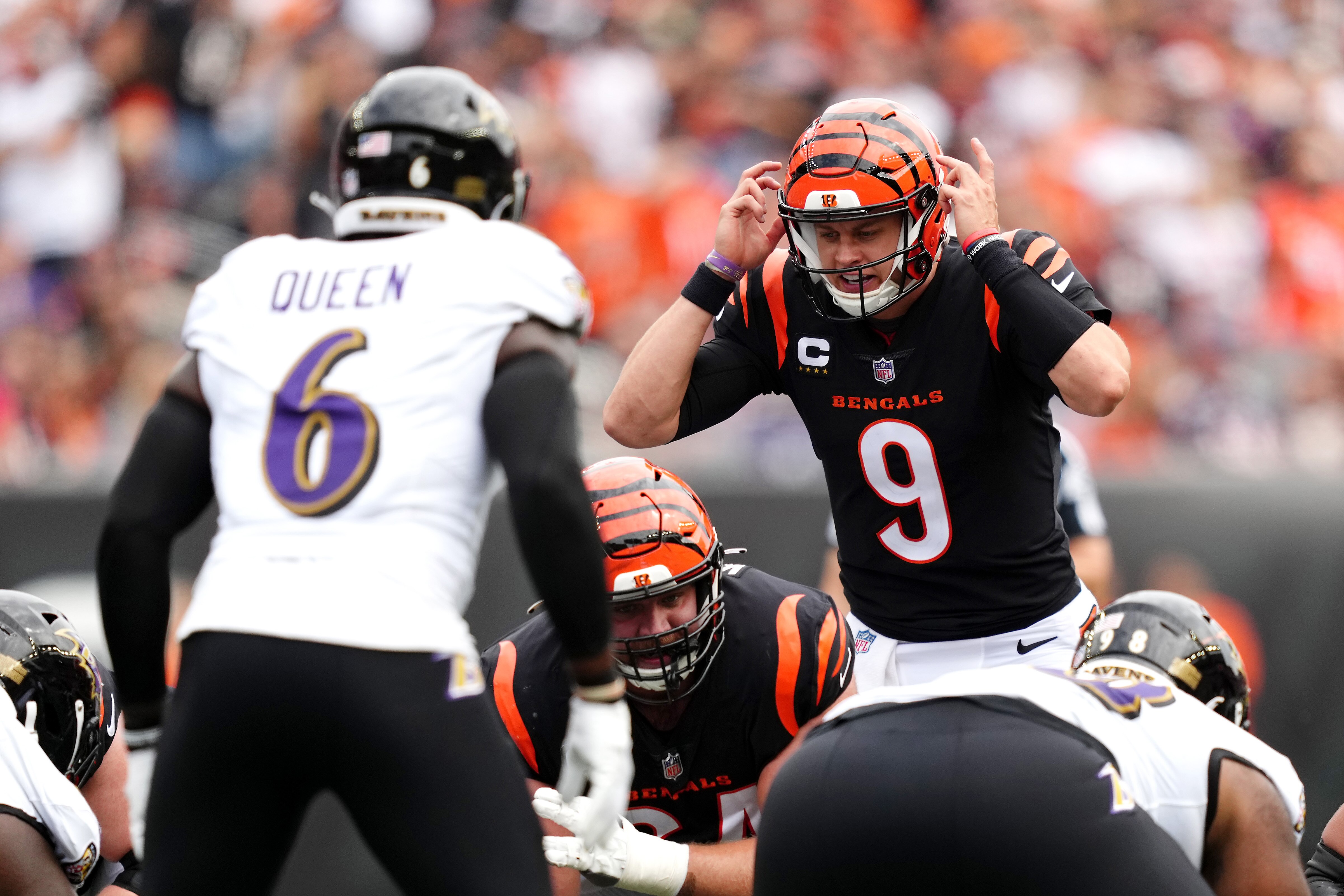 Bengals quarterback Joe Burrow is healthier and playing far better than he was when the Ravens faced him in September.