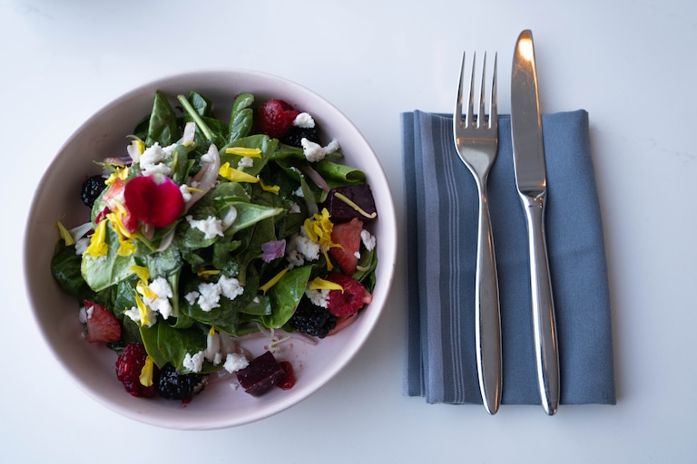 Spring Market Salad at Liora (Photo by Shan Wallace/The Baltimore Banner)