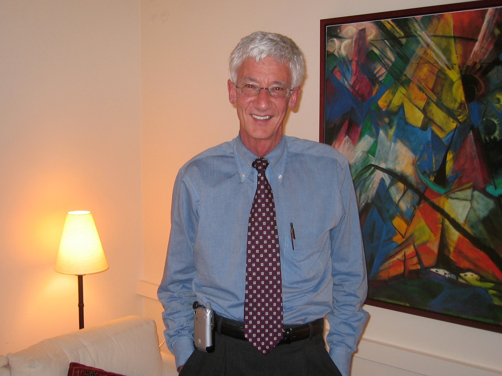 Roland Griffiths in the “psilocybin room” at Johns Hopkins