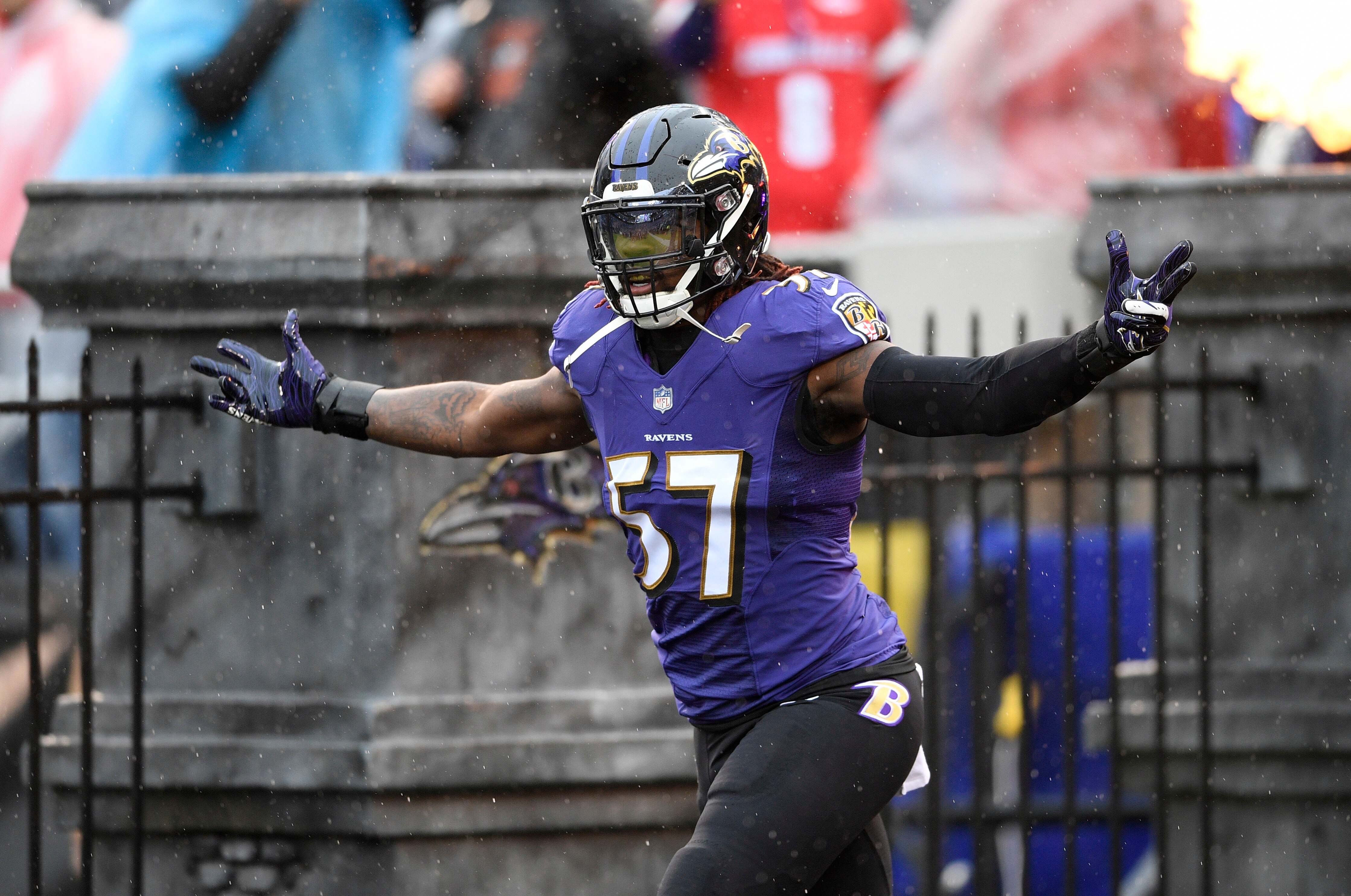 Inside linebacker C.J. Mosley played five seasons with the Ravens before signing a five-year, $85 million contract with the Jets in 2019.