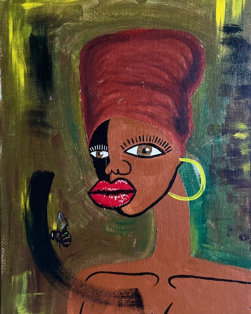 Someone in Mount Vernon snagged Zoë Inderia Austrie's piece called “BeYou2Full” after she placed it near The Walters Art Museum.