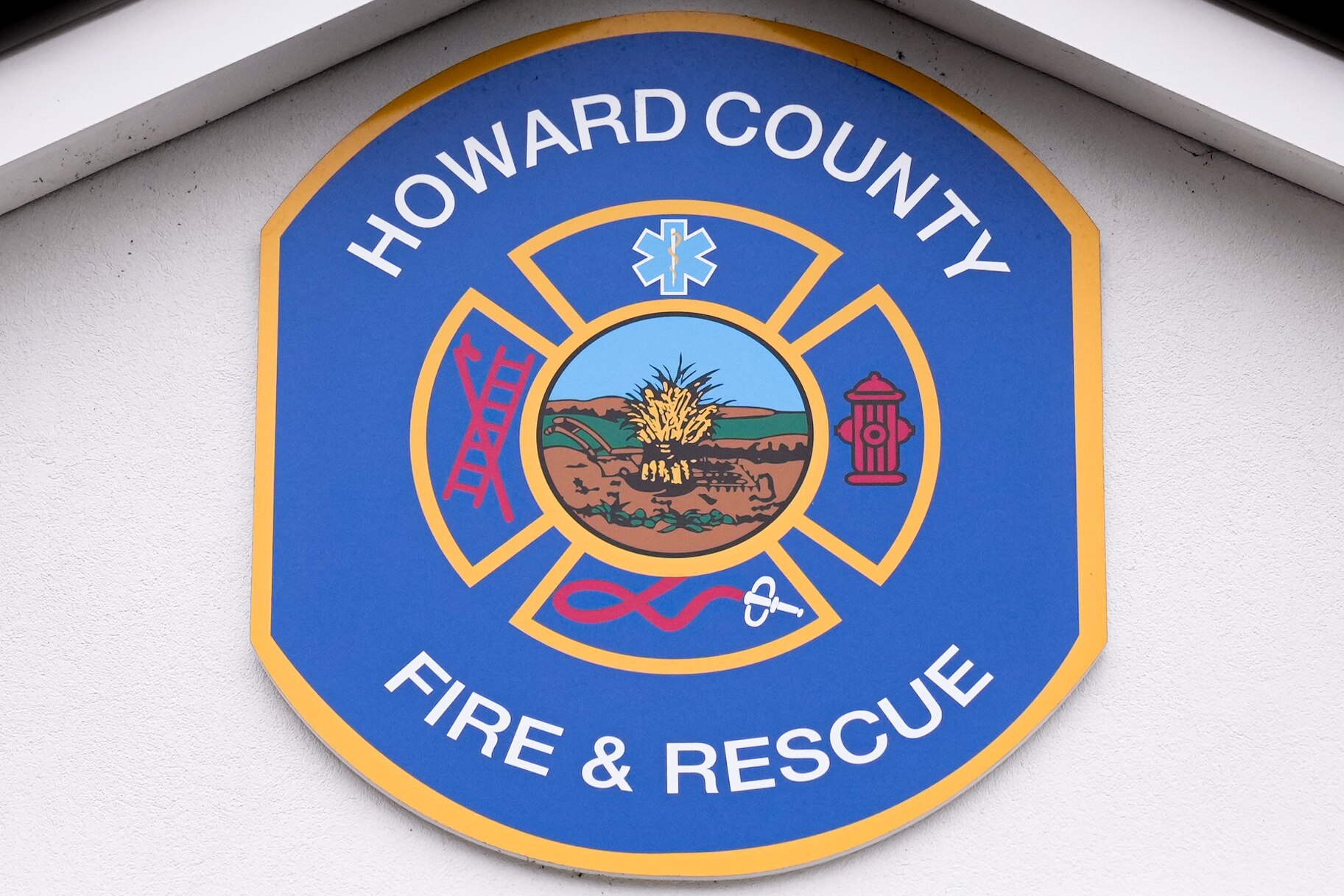 Exterior of the Howard County Fire and Rescue headquarters on Jan. 25, 2024.