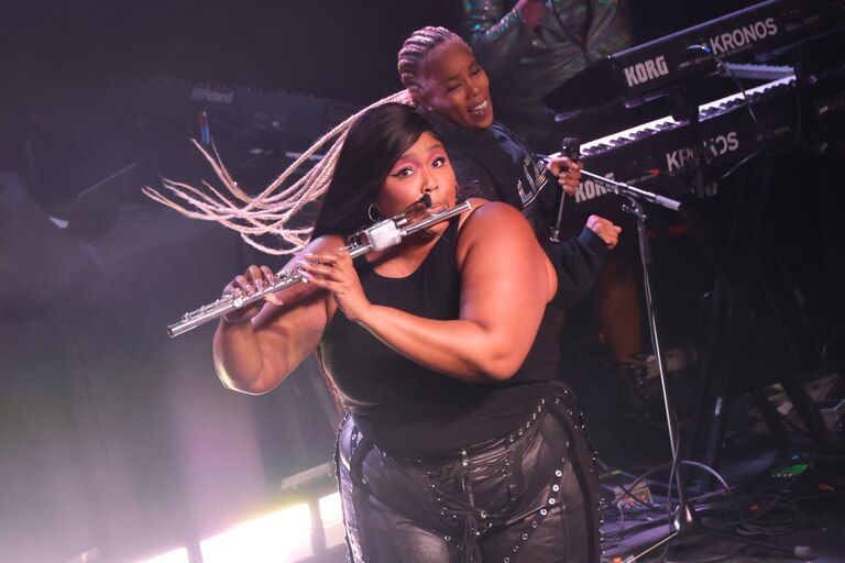 DETROIT, MICHIGAN - OCTOBER 05: Lizzo Performs Live At Saint Andrew's Hall For SiriusXM's Small Stage Series Presented By American Express on October 05, 2022 in Detroit, Michigan.
