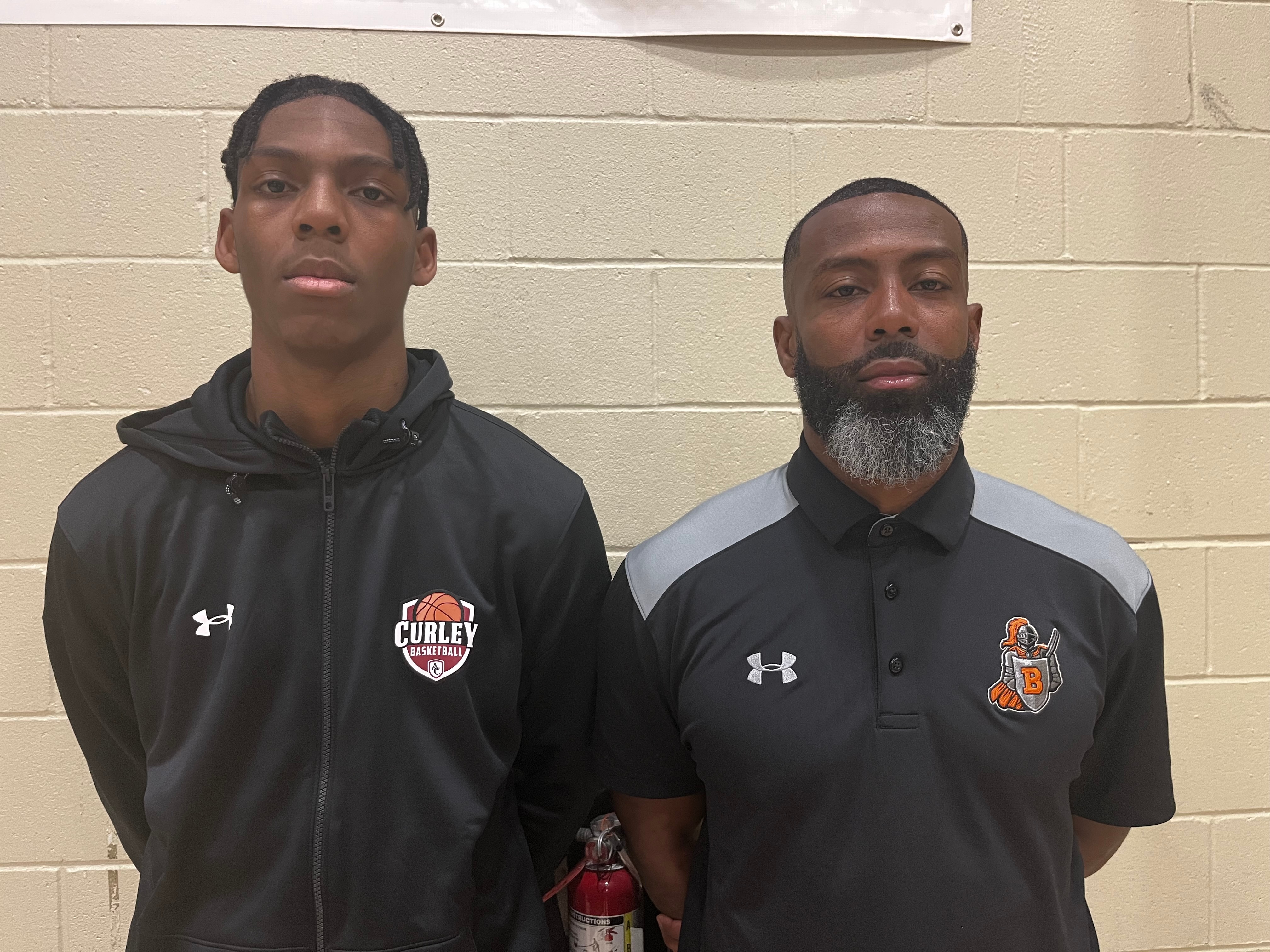 Curley's Omarr Smith Jr. (left) will see a familar face on the opposing bench Saturday afternoon in father Omarr Sr. as the Friars play No. 4 City in the featured game at the 25th Basketball Academy. The event, starting Friday afternoon, takes place at Dunbar High.