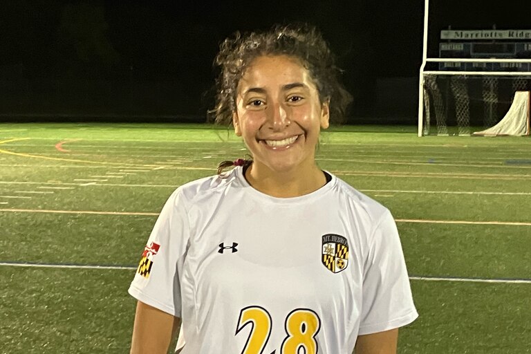 Mount Hebron junior forward Leen Jawhar scored both goals in No. 3 Mount Hebron’s 2-1 victory over previously unbeaten and seventh-ranked Marriotts Ridge on Tuesday night.