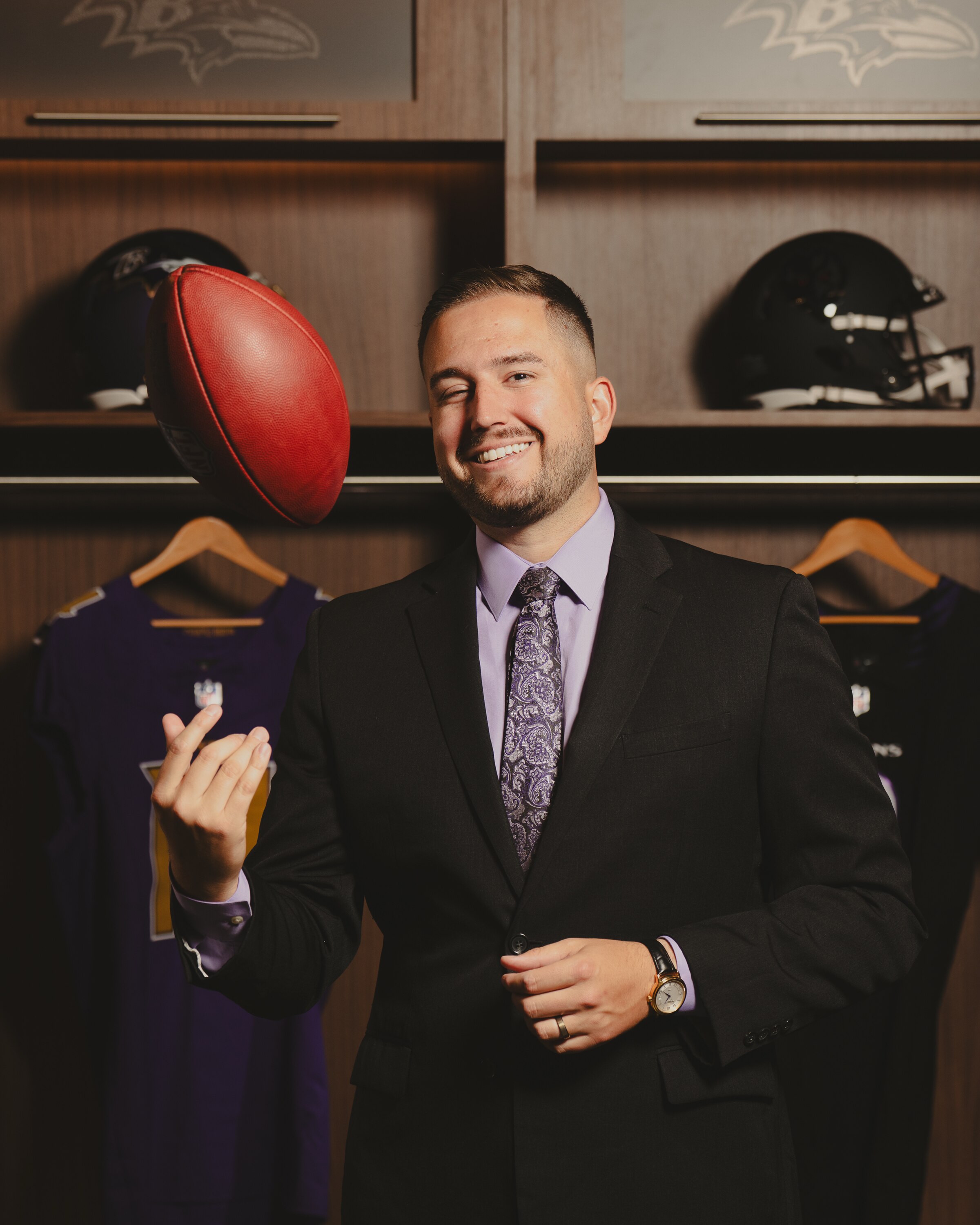 Ravens announcer Kyle Youmans.