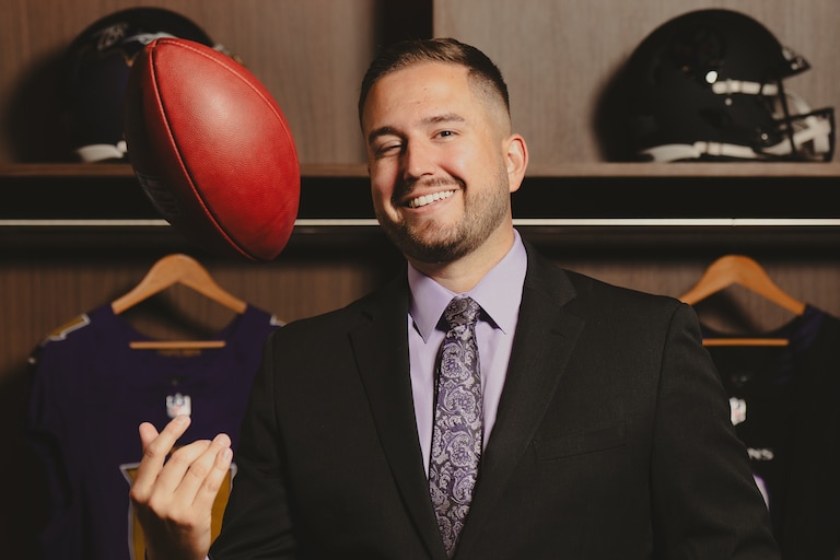 Ravens announcer Kyle Youmans.
