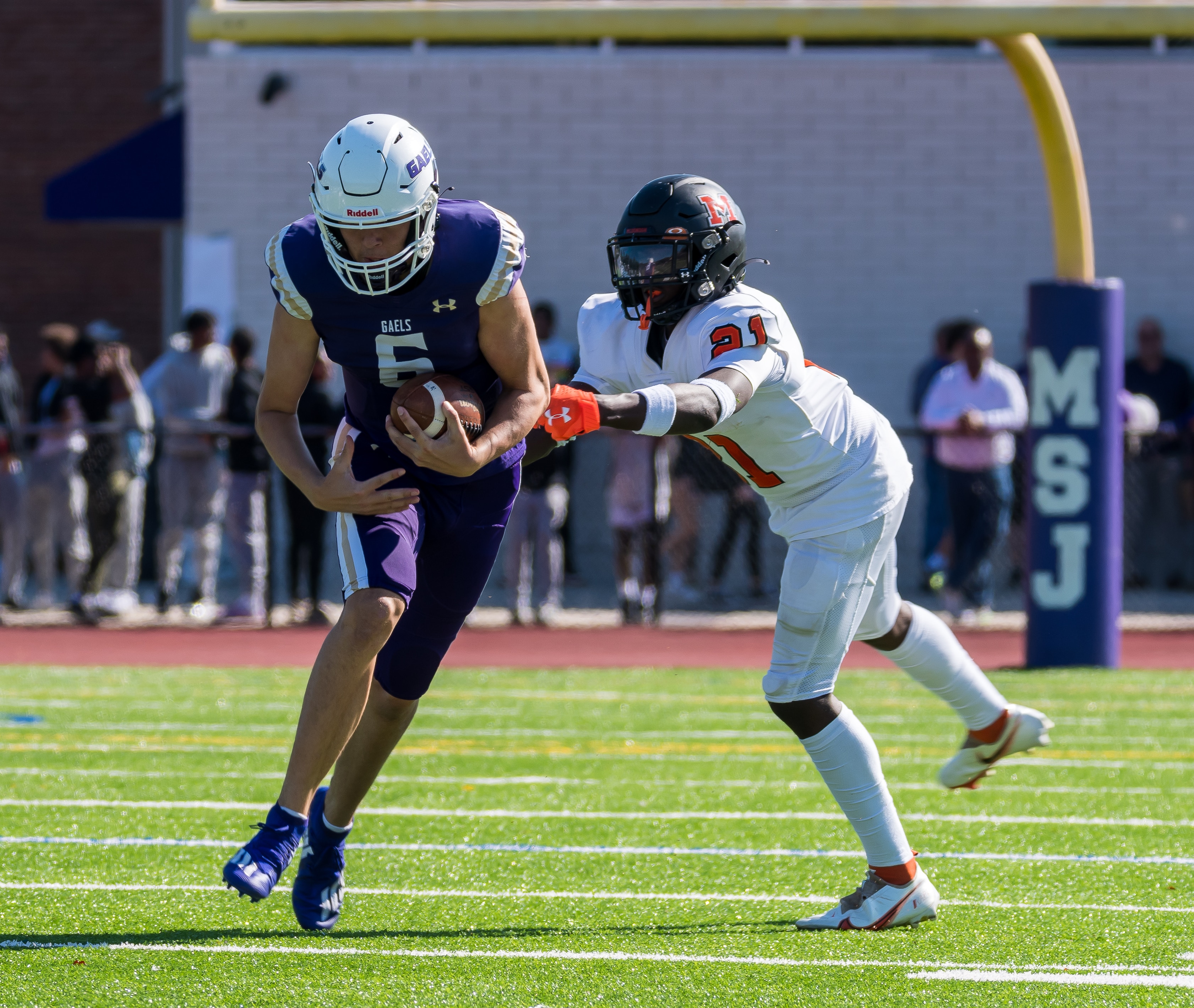 Quarterback Winston Watkins (6) has guided Mount St. Joseph to a 3-0 start in MIAA A Conference football. The third-ranked Gaels face defending league champ and No. 4 Calvert Hall Friday night in Towson.