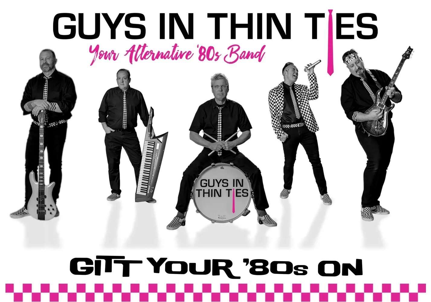 Guys in Ties, an 80s band, is playing at the Guinness Brewery Friday.