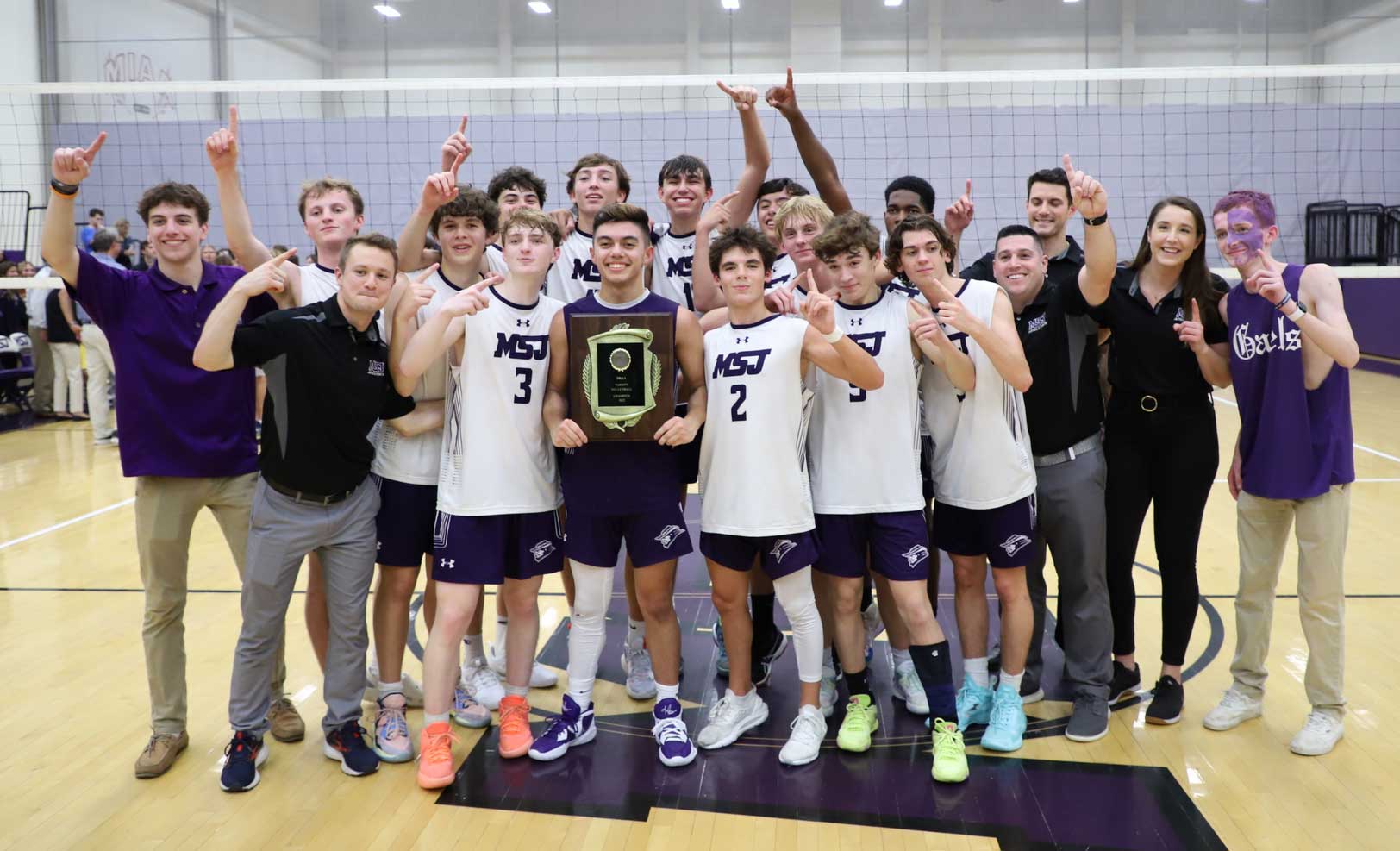 The Mount St. Joseph Gaels topped Loyola Blakefield, on their home court, to win the first MIAA volleyball title in school history.
