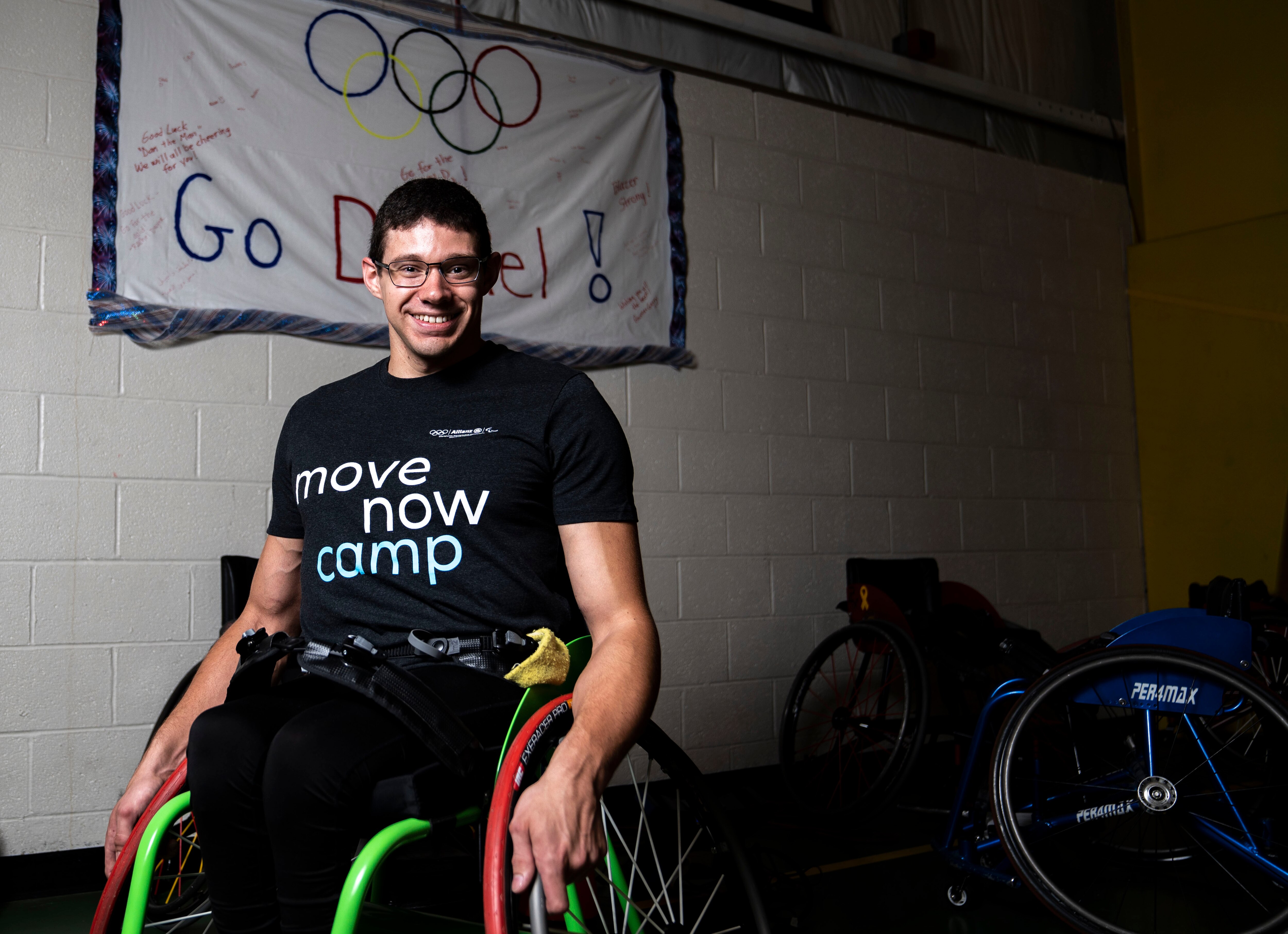 Mount Airy native Daniel Romanchuk makes time to train with and speak to current Bennett Blazers despite living in Illinois and having a hectic schedule. He will compete in his third Paralympics in Paris.