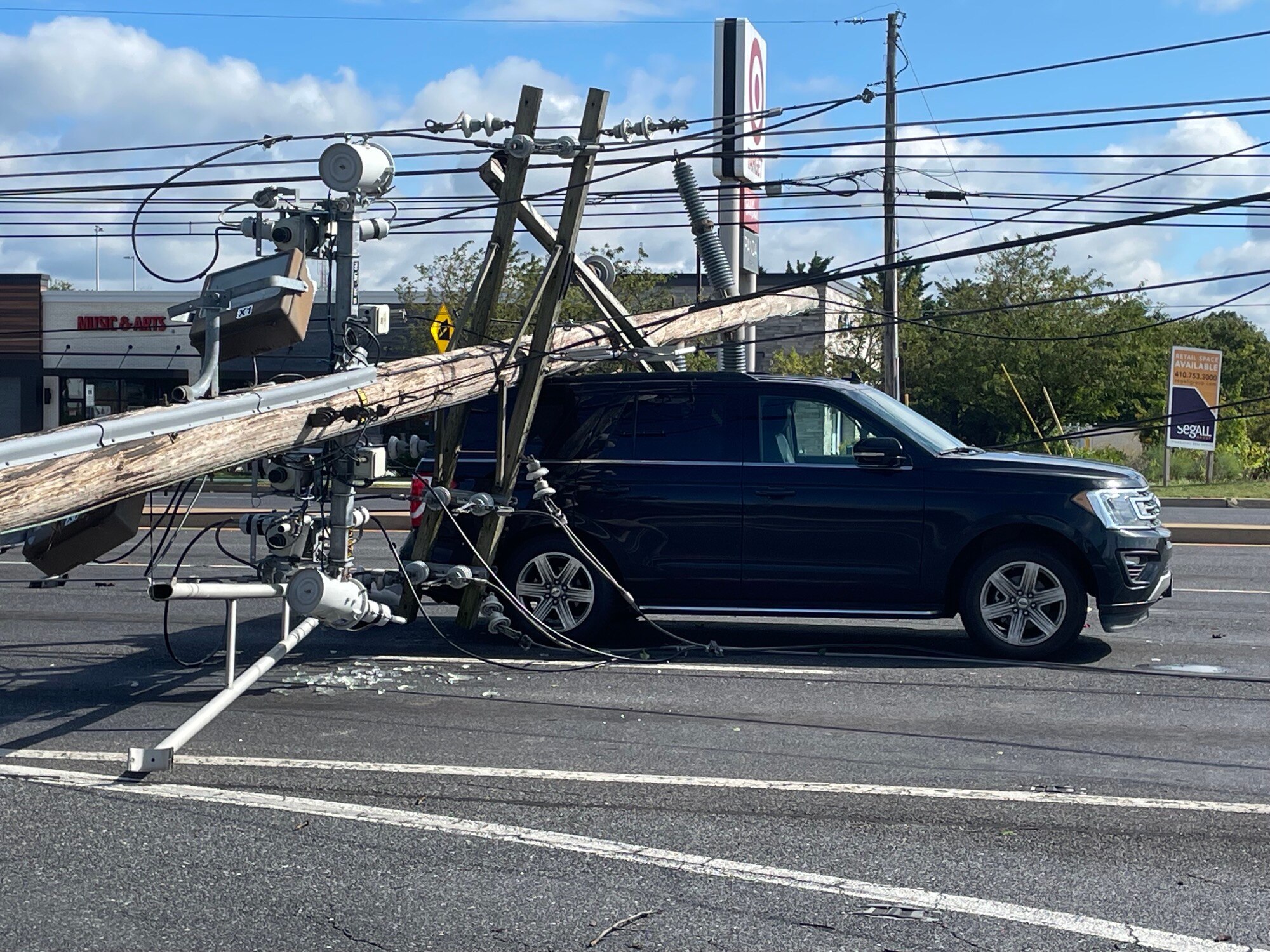 The aftermath of the storm on August 8, 2023 in Westminster. The storm took out several trees and inflicted damage upon vehicles and homes.