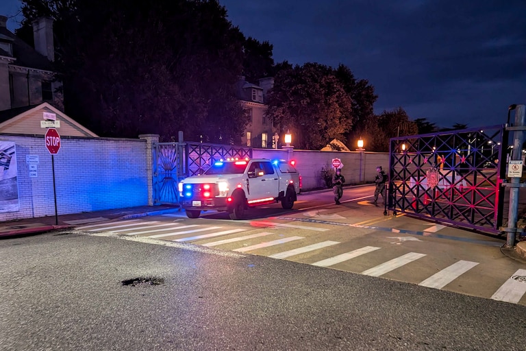 THURSDAY, SEPT. 11, 2025 - ANNAPOLIS, MD - Just before 8 p.m., a few response vehicles leaving through the main gate of the Naval Academy on Thursday evening after the campus was put on a lockdown.