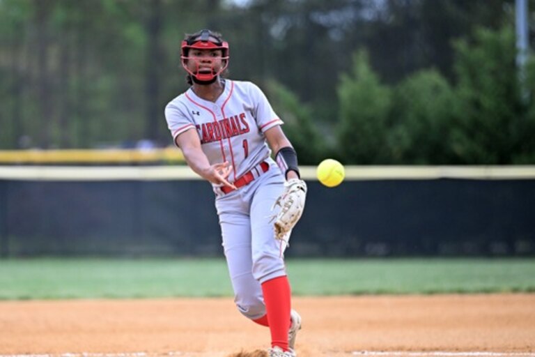 Kristin White was dominant for Crofton's softball team Thursday. The senior, bound to Delaware State University, struck out 17 in a complete game 3-hit pitching effort and finished 2-for-3 with 2 RBI as the fourth-ranked Cardinals handed No. 11 Arundel its first loss, 4-0, in Anne Arundel County action.
