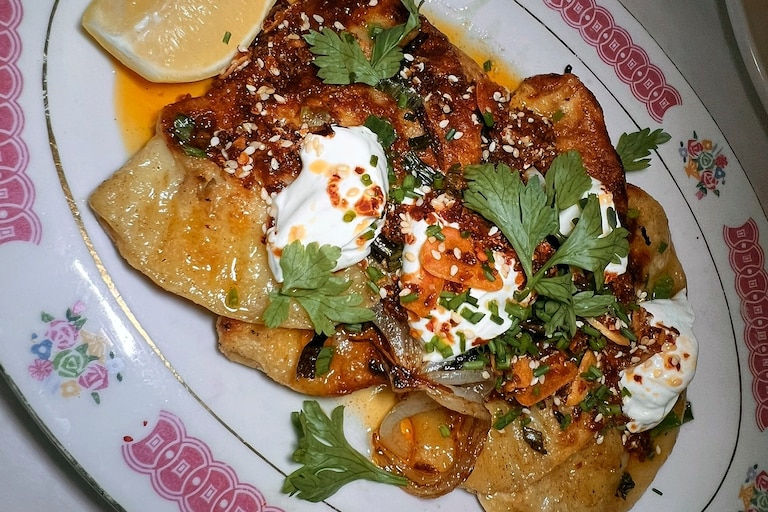 Pierogies at Little Donna's.