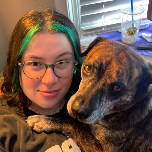 Eleanor Neal and her beloved dog, Ruby.