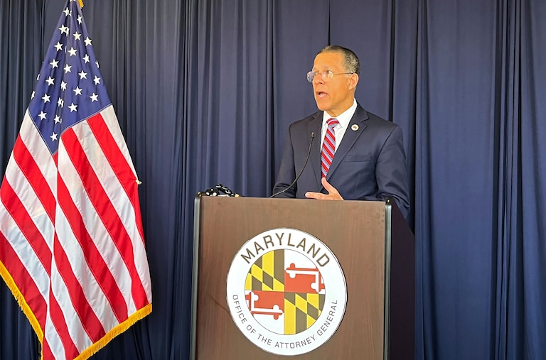 MARCH 10, 2026 - Maryland Attorney Anthony Brown announced Tuesday that the state was suing the U.S. Department of Homeland Security, alleging the agency “stonewalled” the state’s investigation into conditions for immigrants detained at the George H. Fallon Federal Building in Baltimore.