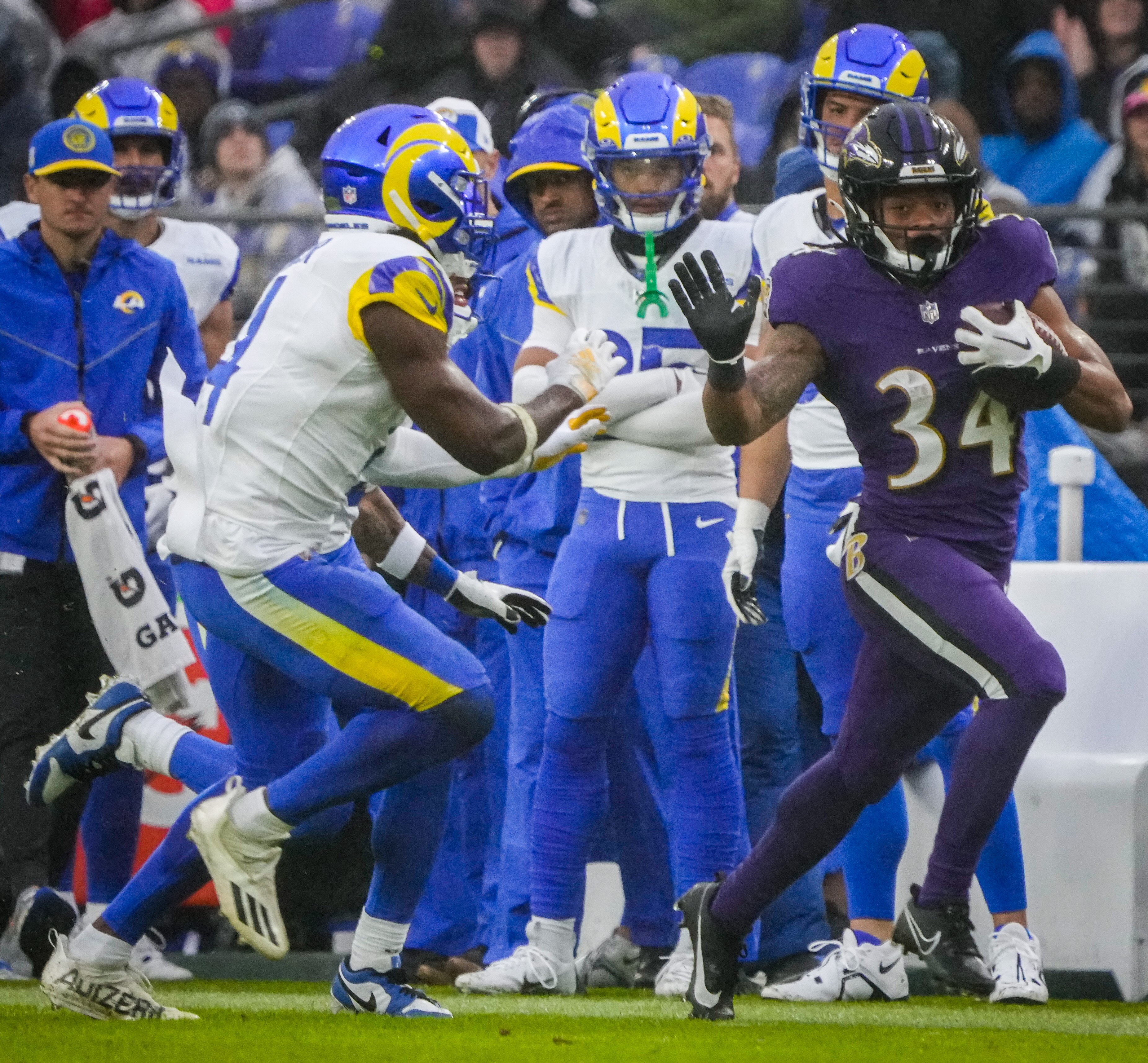 Ravens running back Keaton Mitchell will not make his season debut Sunday against Denver.