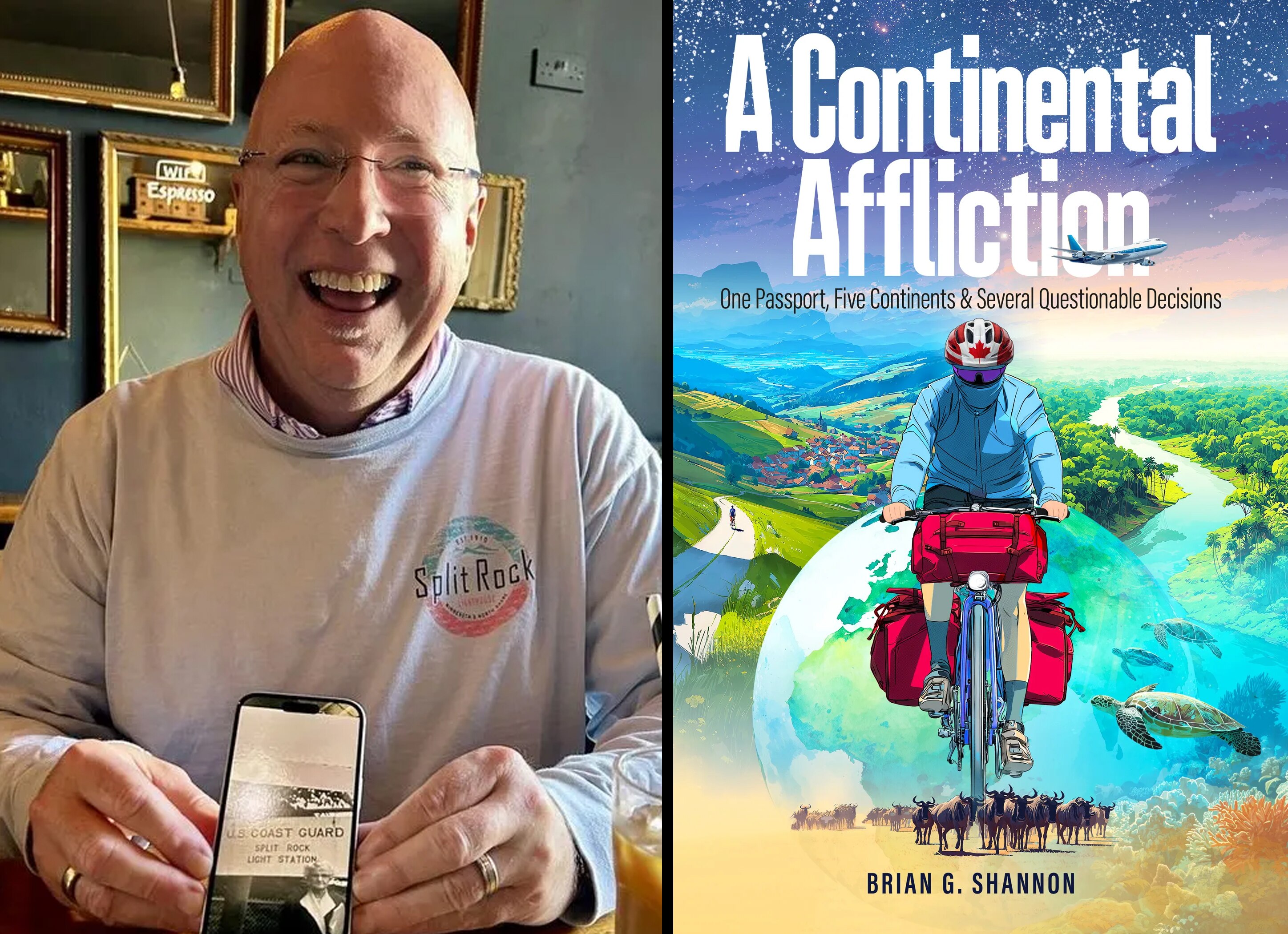 In “A Continental Affliction: One Passport, Five Continents and Several Questionable Decisions,” Brian Shannon — equipped mostly with a backpack and eventually a bicycle — takes the reader through the good, bad and ugly of solo, far-away travel.