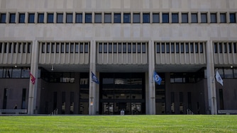 6/16/22—Exterior of the Baltimore County Courts Building in Towson.