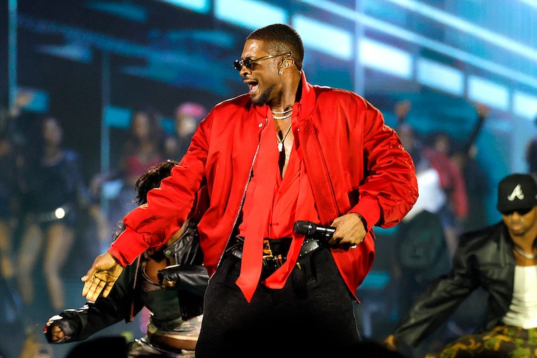 Usher performs at Nissan Stadium in Nashville, Tennessee on July 25.