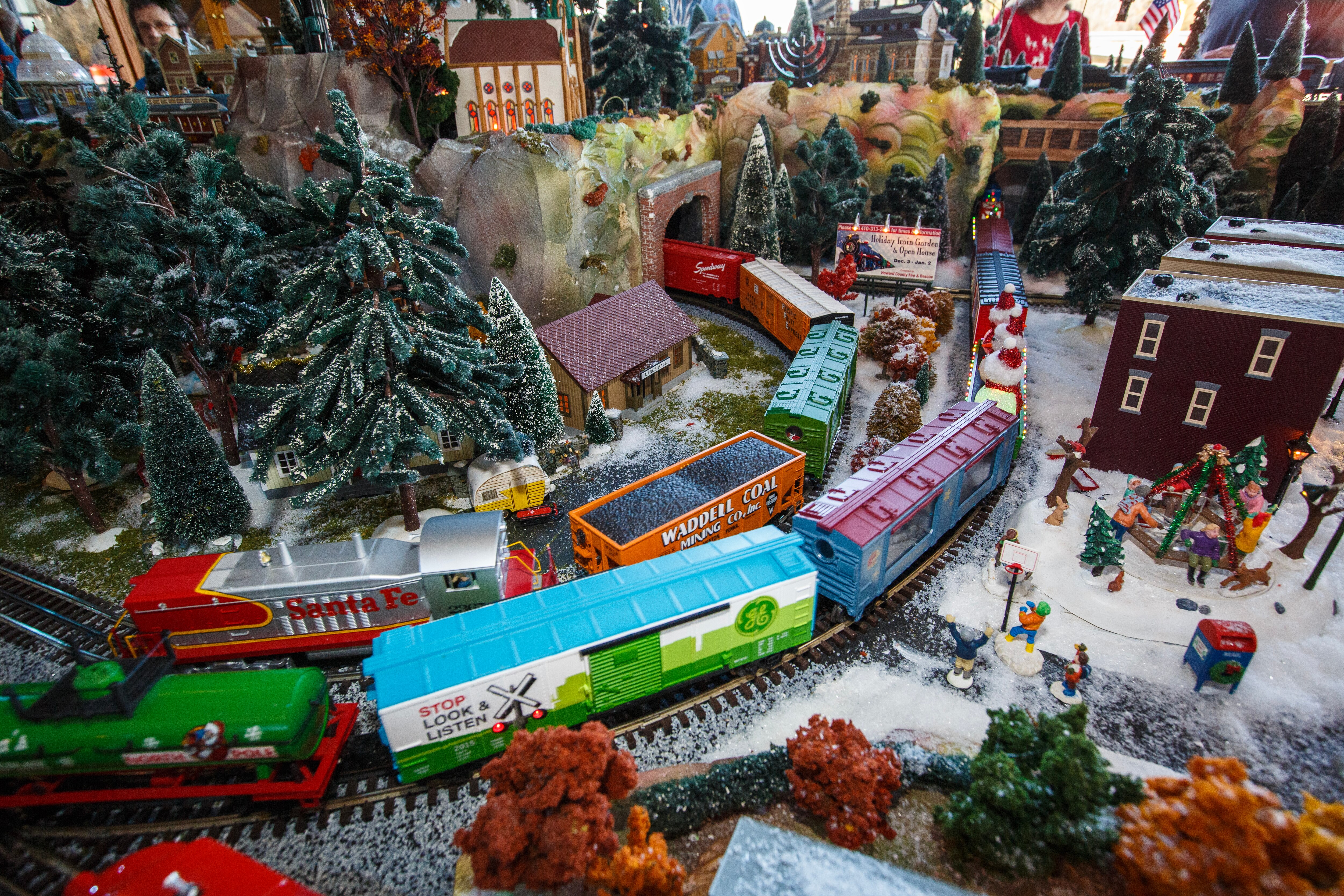 The holiday train garden opens on Friday, Nov. 28 at The Baltimore & Ohio Ellicott City Station Museum.