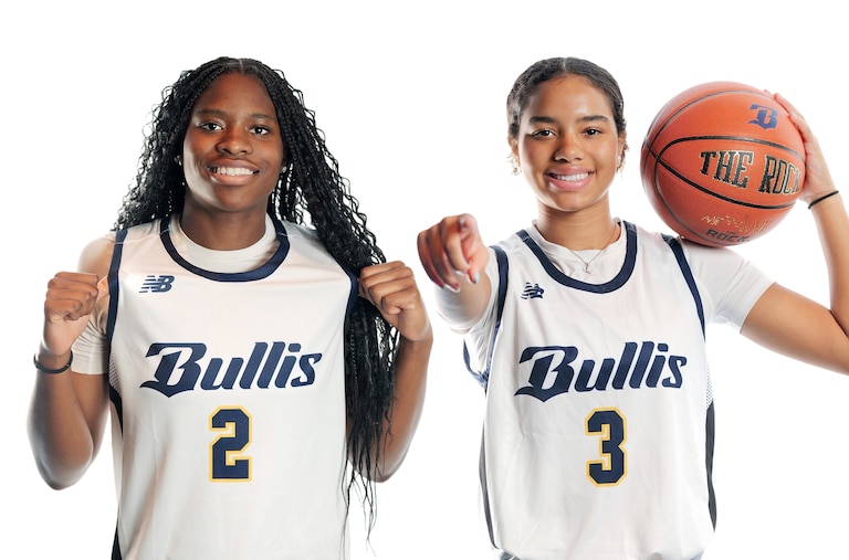 Ivanna Manyacka and Taylor Williams, members of the Bullis basketball team, are two of the top recruits in the country.