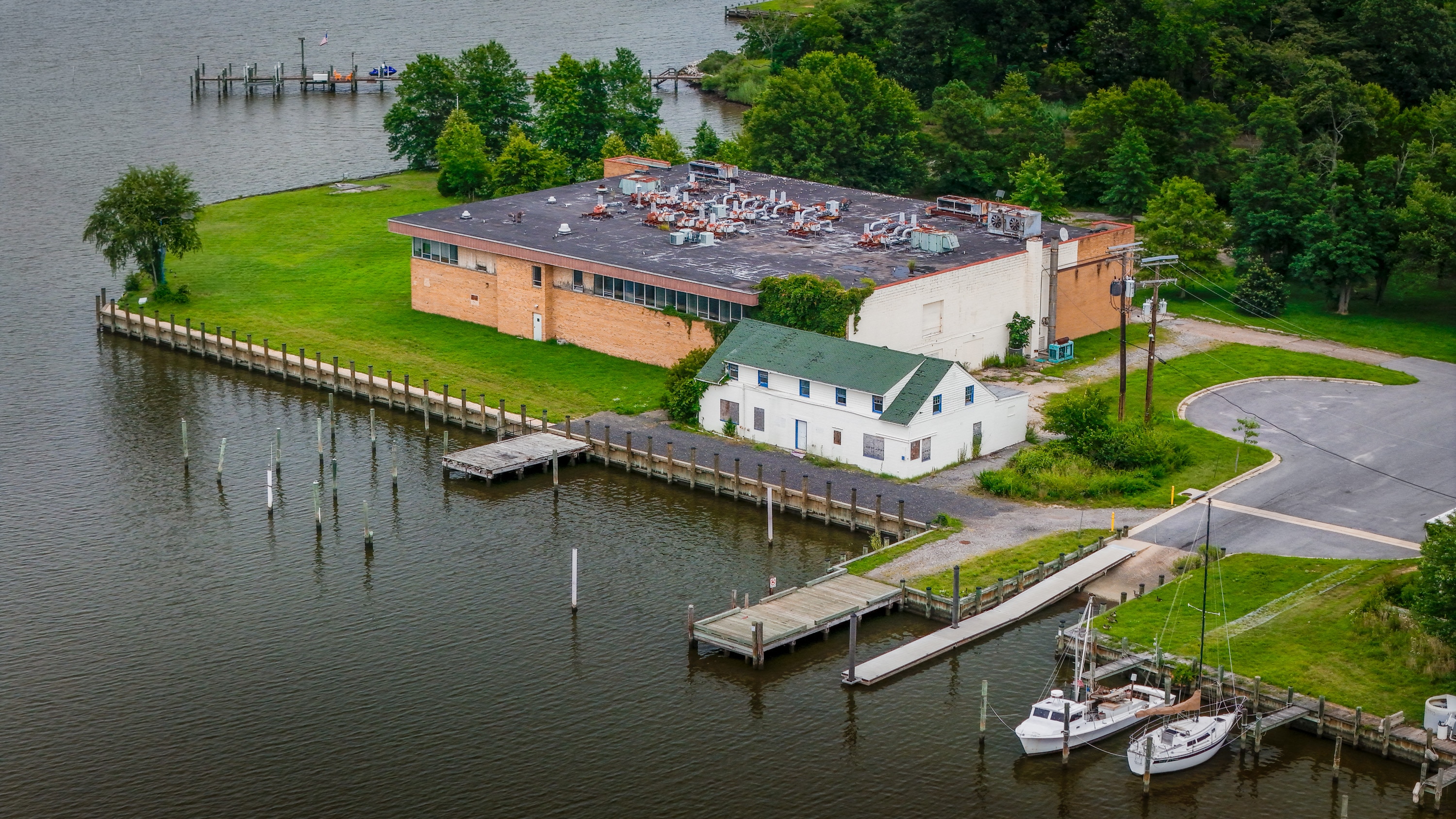Discovery Village in Shady Side is on the market after Anne Arundel County withdrew from its lease. The county announced Friday that it has partnered with a nearby marina to serve this fall as a free public boat ramp.