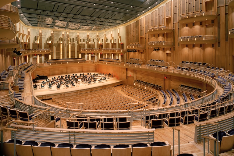 The interior of the Music Center at Strathmore. The venue will host the debut show from its in-house jazz orchestra on Feb. 13.