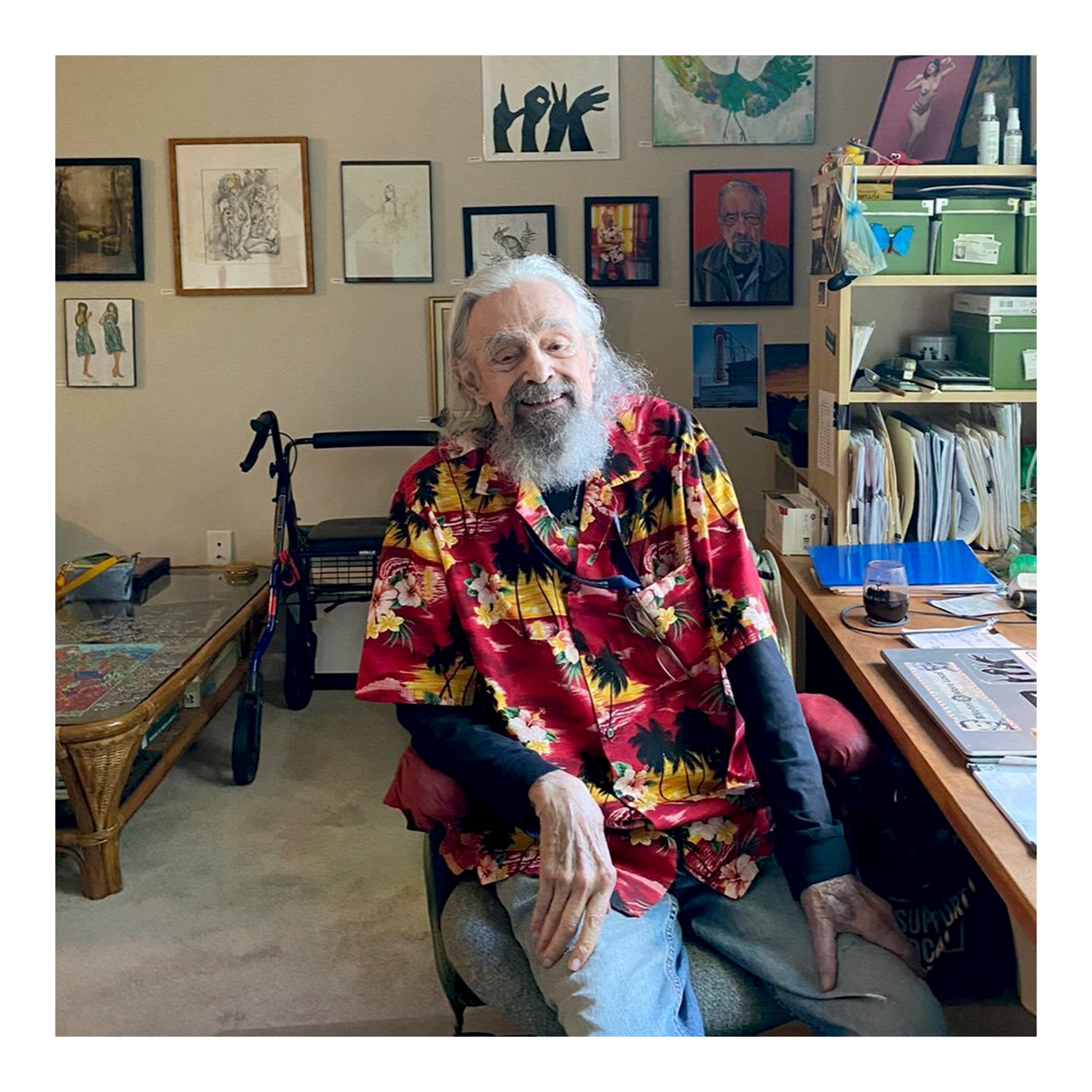 Jack Arnold in his Catonsville assisted living facility in August 2024.