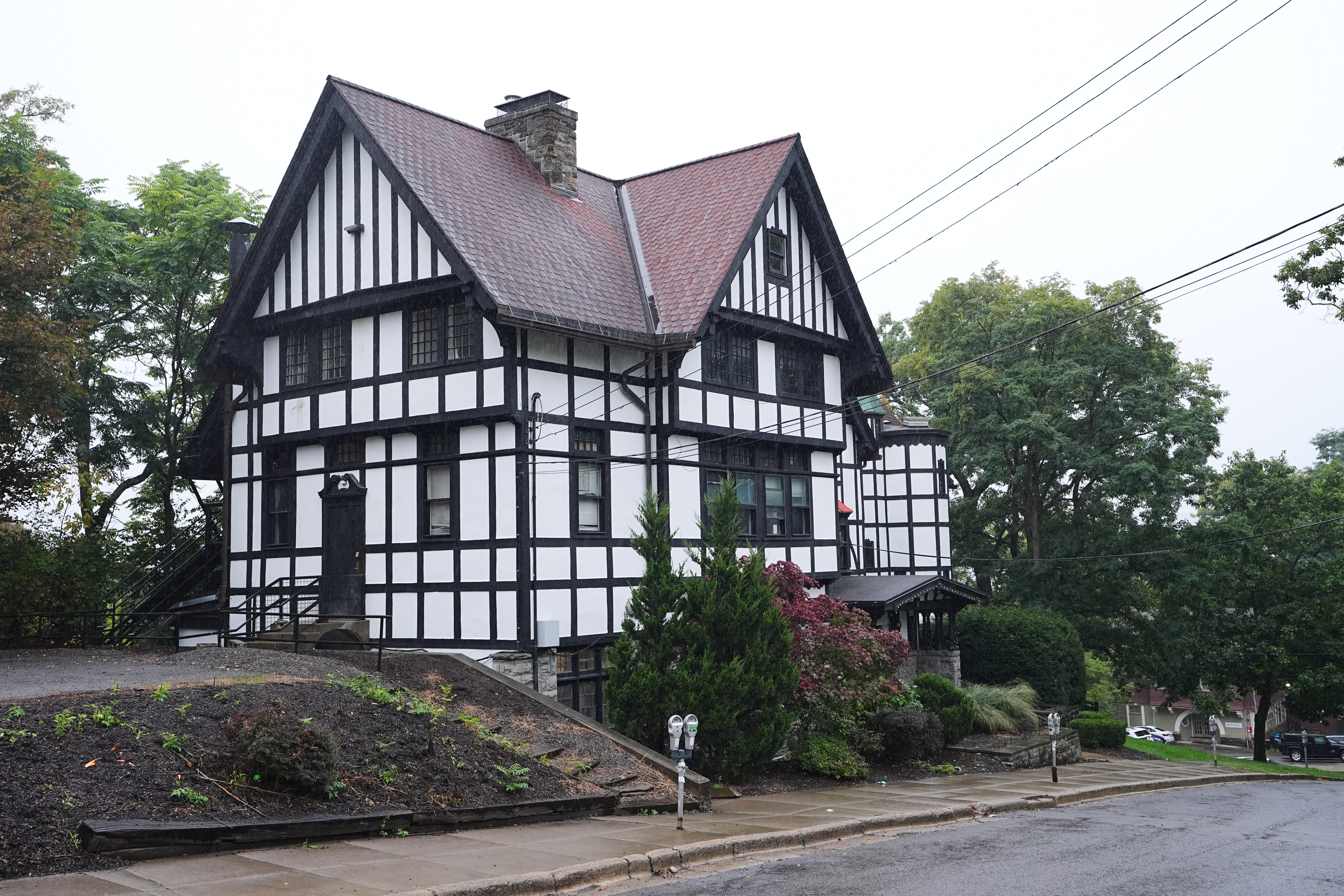 Shown is the the Chi Phi fraternity house at Cornell University in Ithaca, N.Y., Thursday, Oct. 1, 2026.