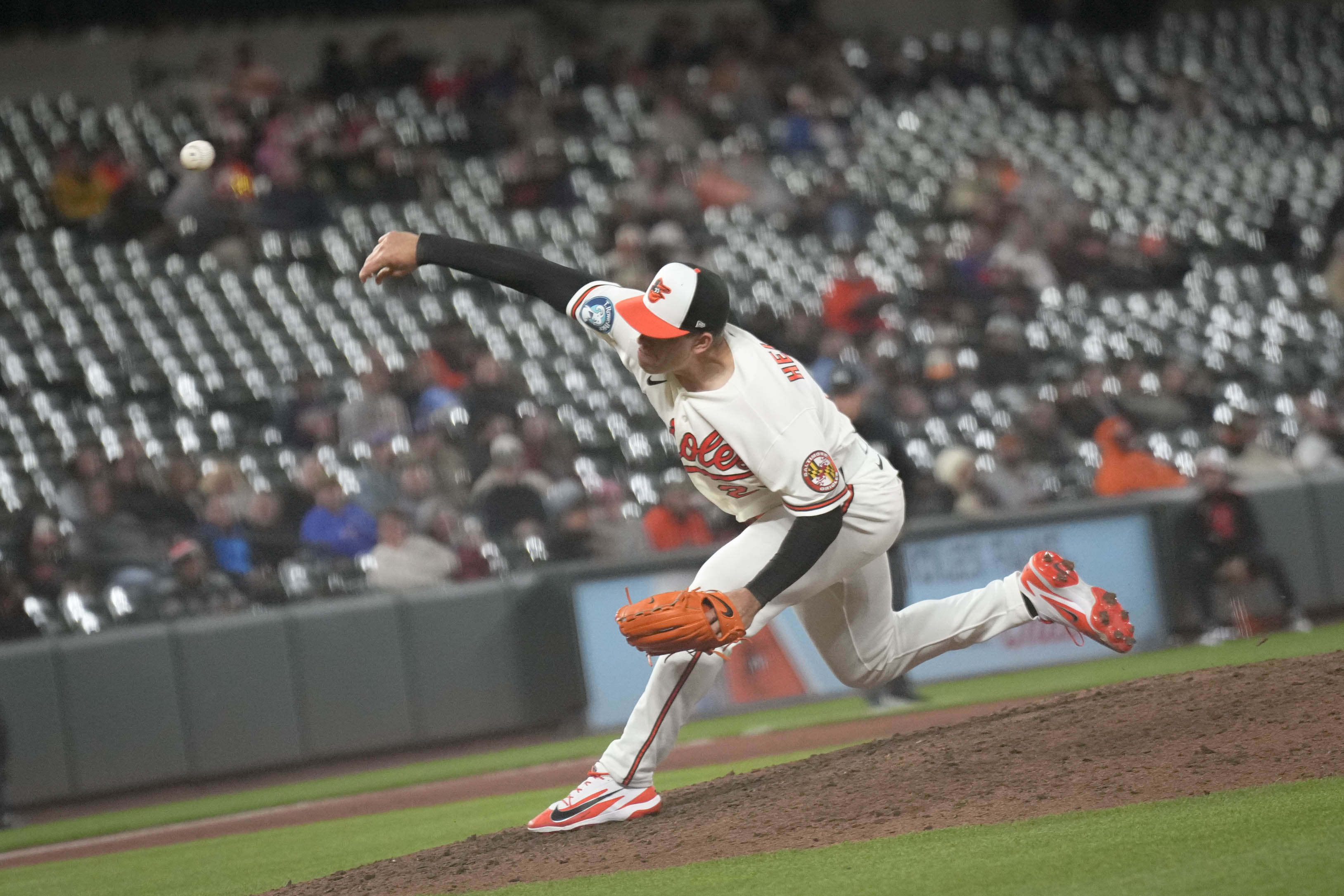 Orioles pitcher Ryan Helsley was placed on the 15-day injured list with right elbow discomfort.