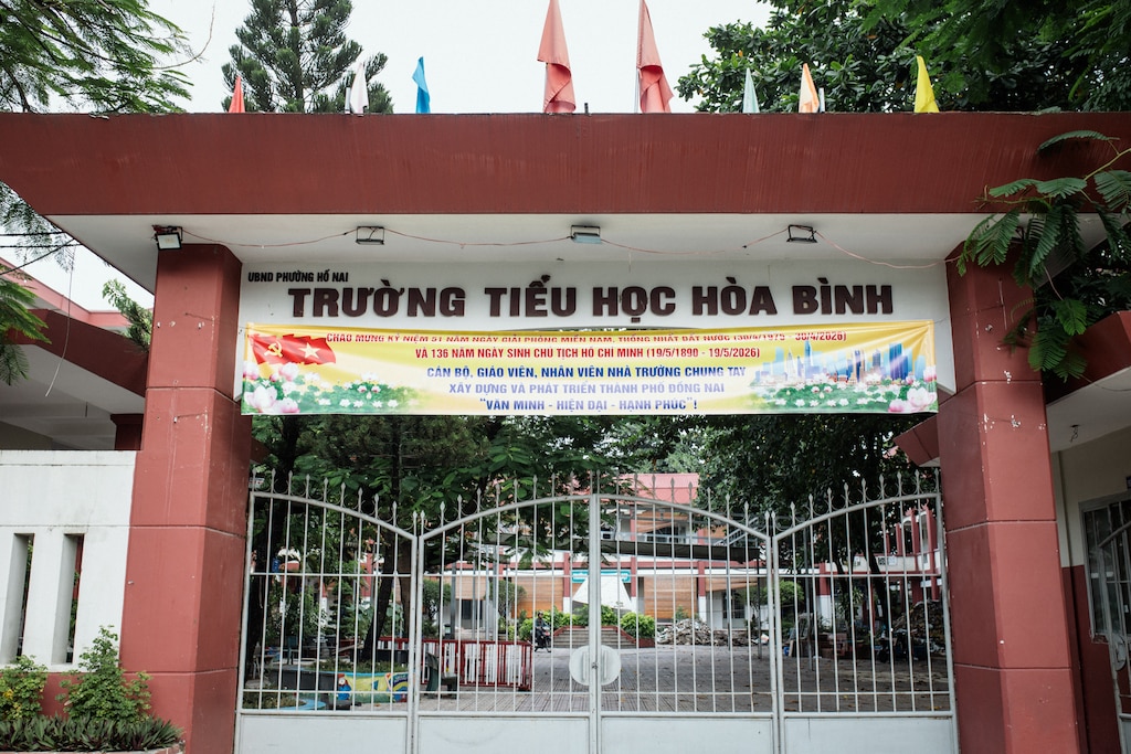 Dong Nai, Vietnam - July 26, 2026: Melissa Tran’s old elementary school in Dong Nai, Vietnam is seen on July 26, 2026. Melissa left Vietnam when she was a child and so much has changed in her old neighborhood. Rosem Morton for The Baltimore Banner