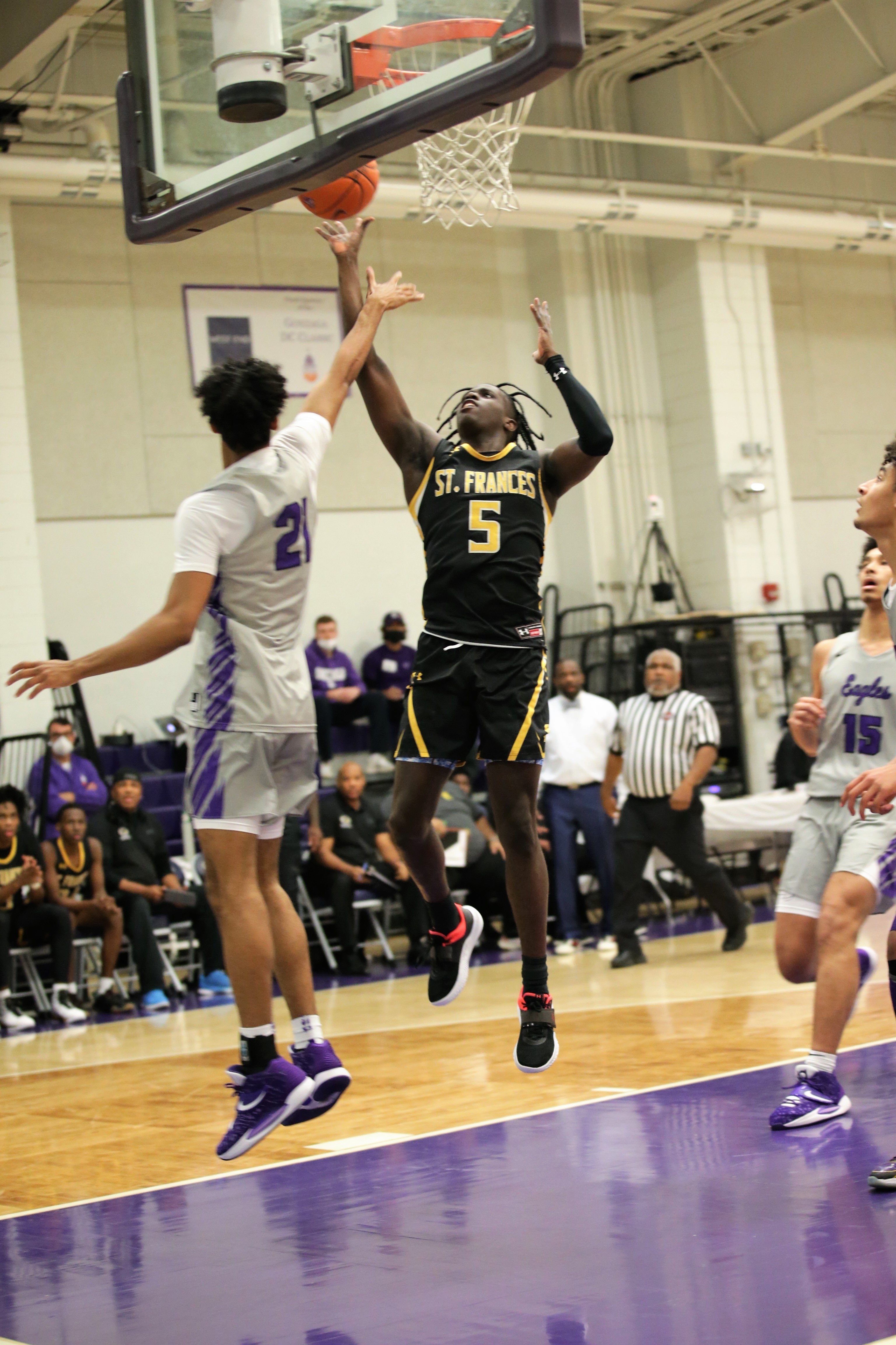 Jahnathan Lamothe returns for a fourth varsity season for St. Frances this winter. The University of Maryland recruit averaged 11.4 points, 4 rebounds, 4 assists last season.