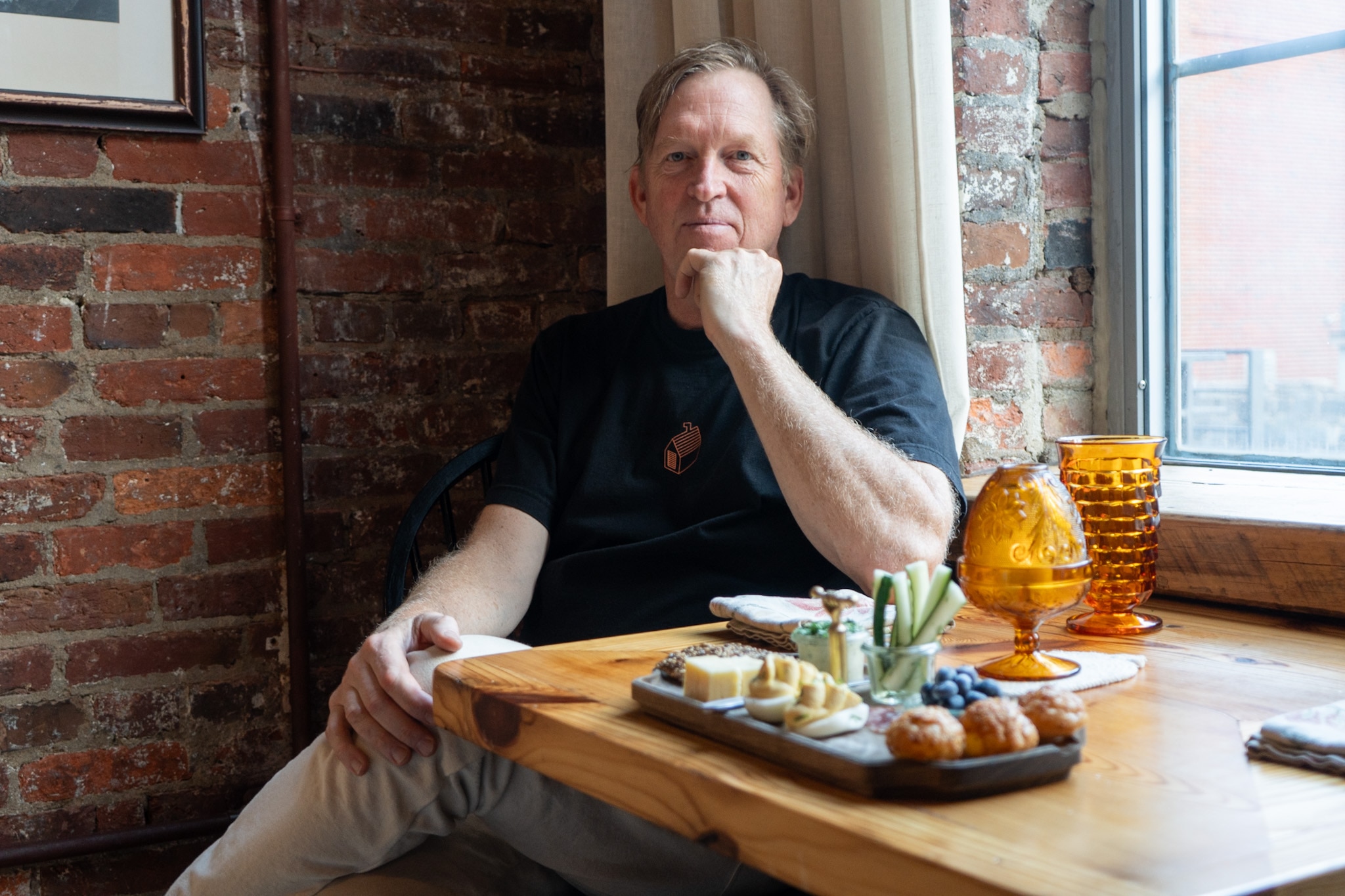 Woodberry Kitchen owner Spike Gjerde is photographed at Woodberry Kitchen on July 10, 2024.