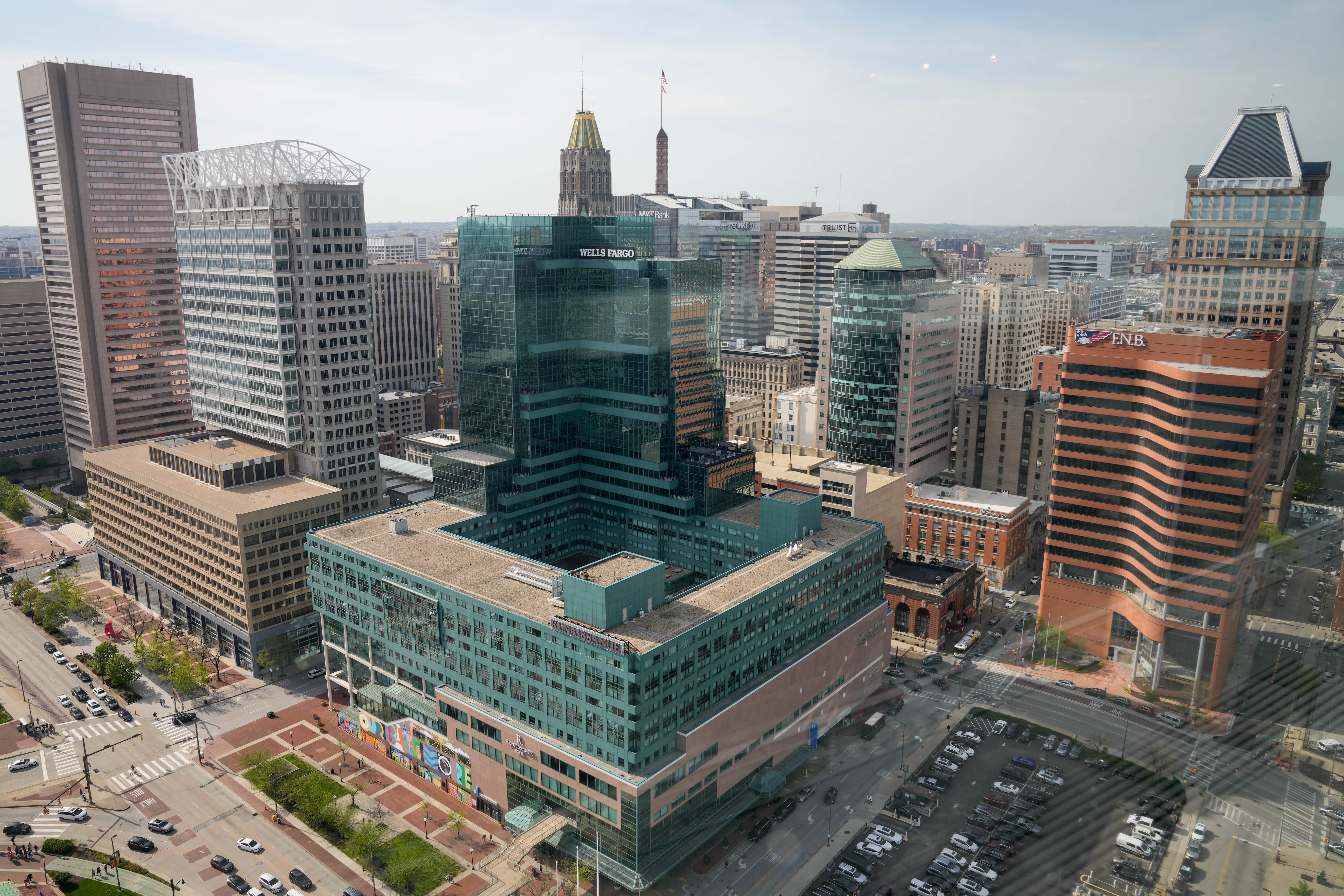 More than 20% of the office space in Baltimore’s central business district is vacant, according to a quarterly report from CBRE.