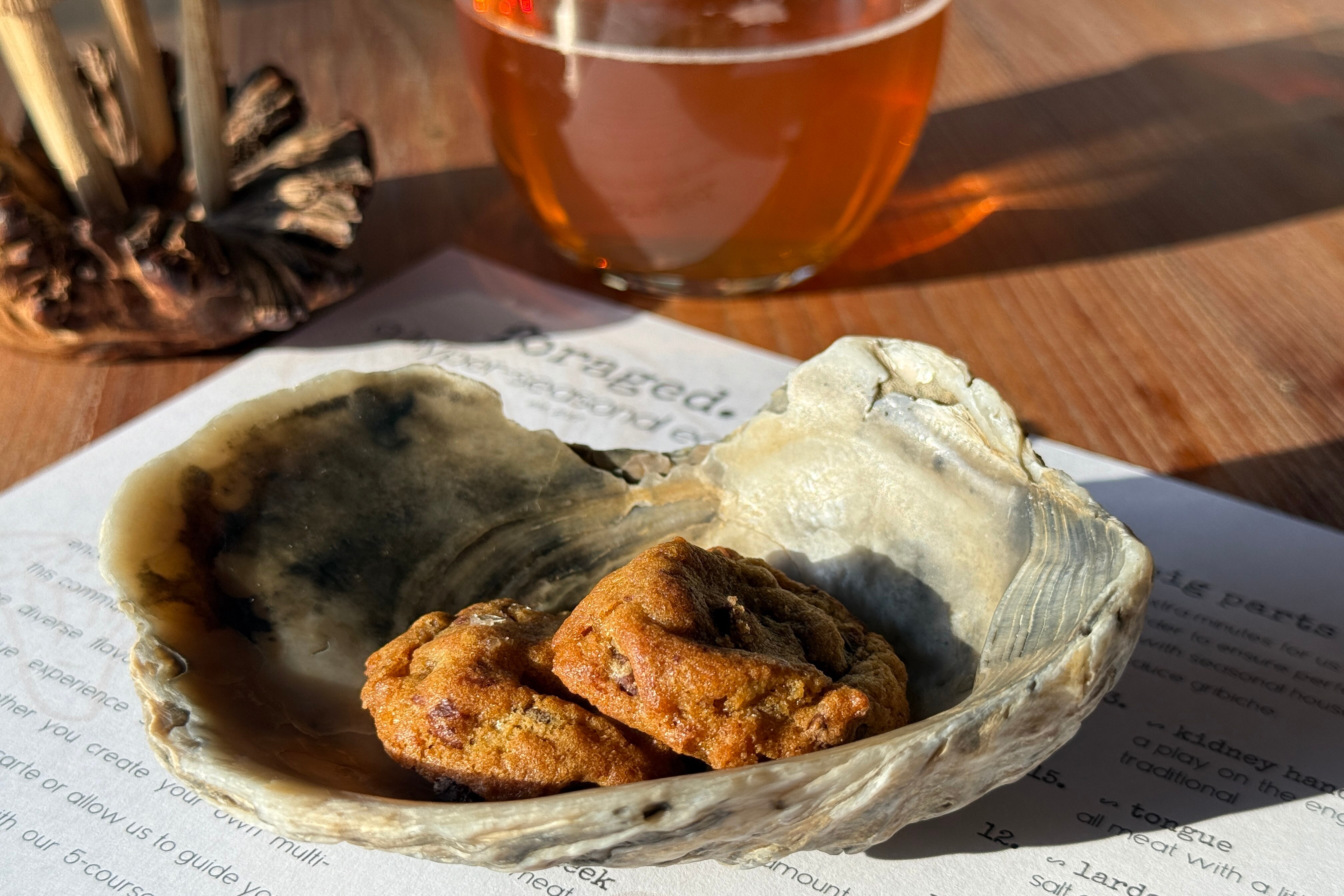 Complimentary chocolate chip cookies from Foraged.