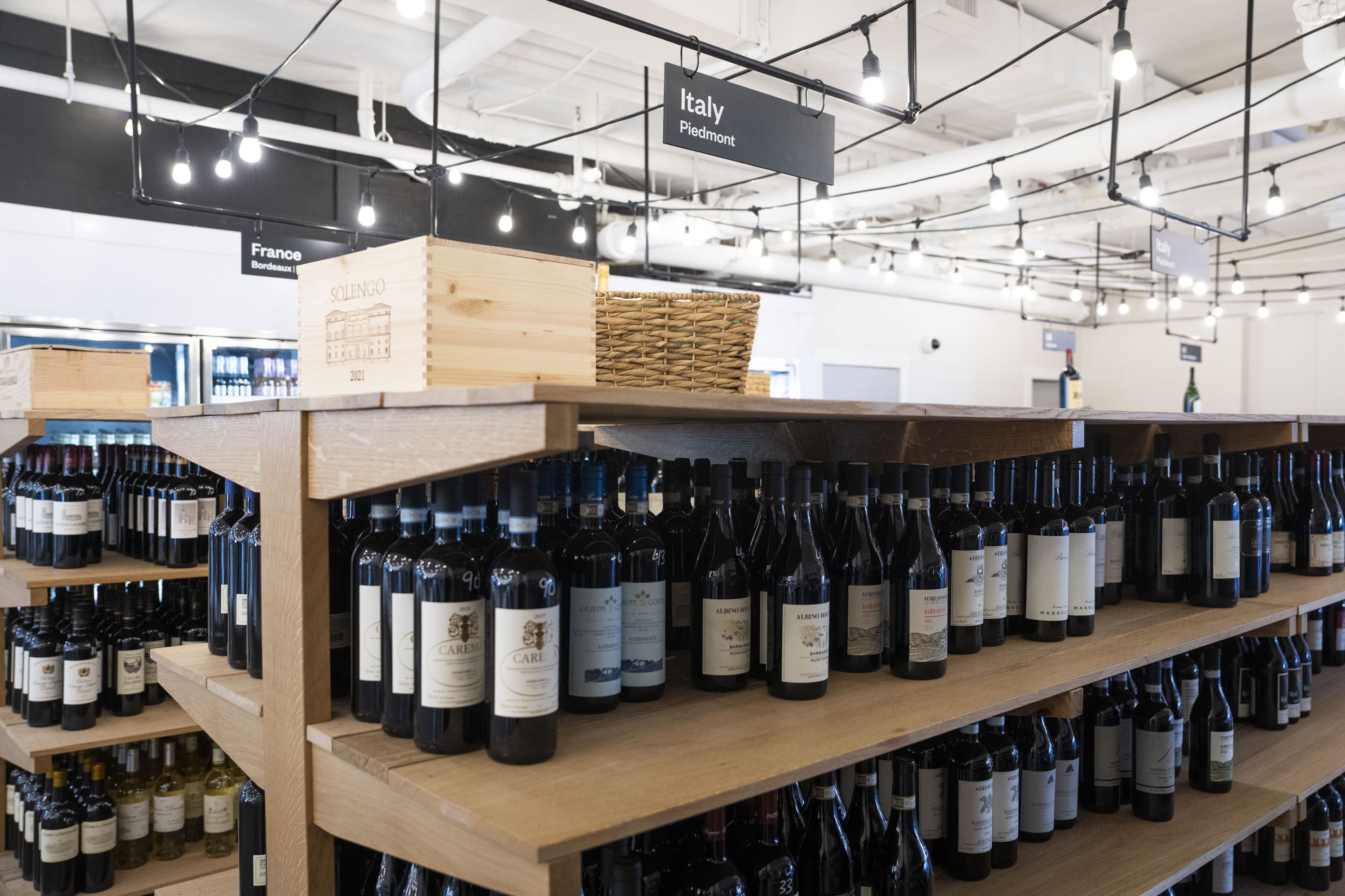 ZaVino's Italian Market carries a wide variety of Italian wines.