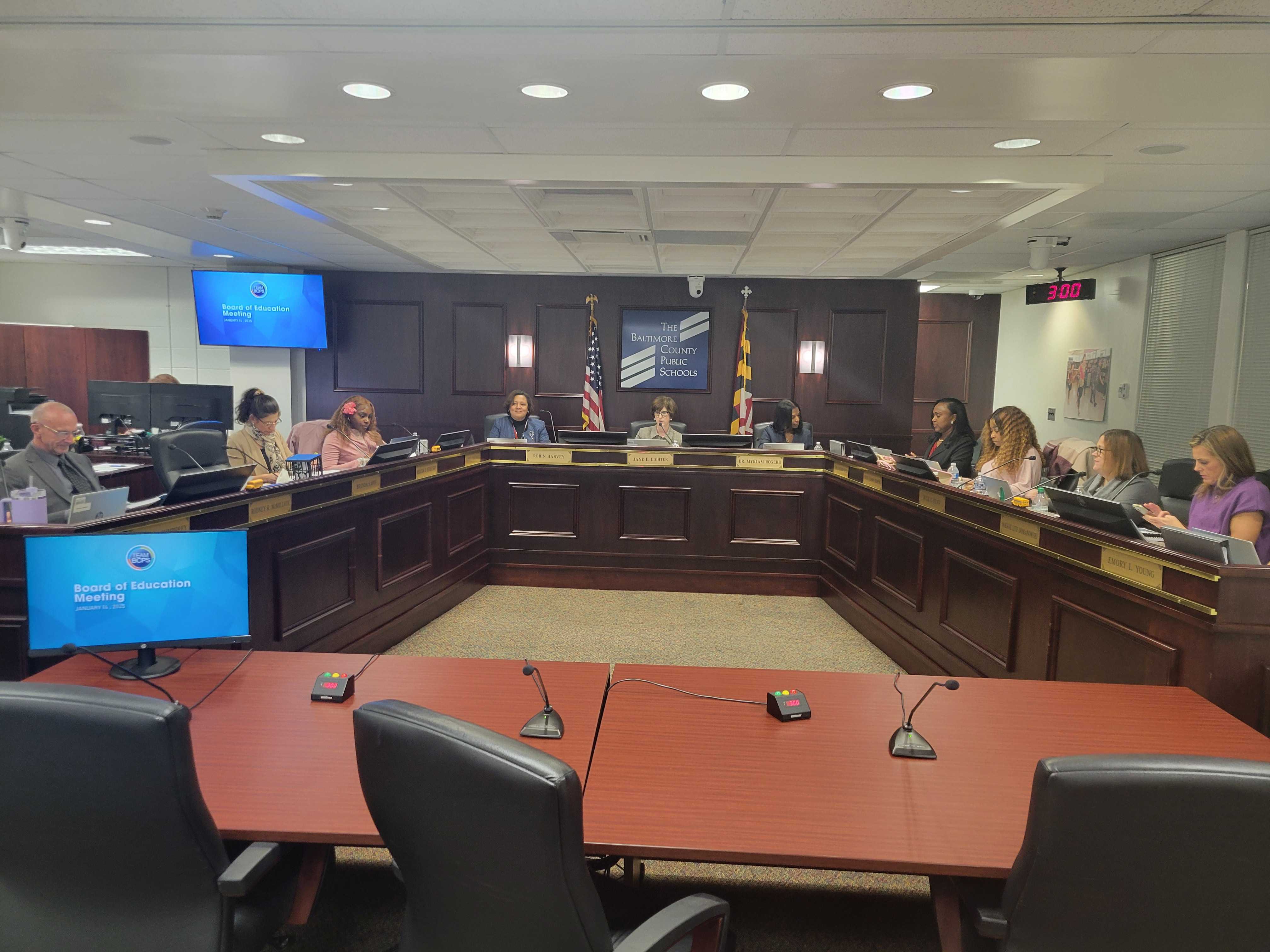 Superintendent Myriam Rogers presented her fiscal 2026 budget to Baltimore County's school board on Tuesday.