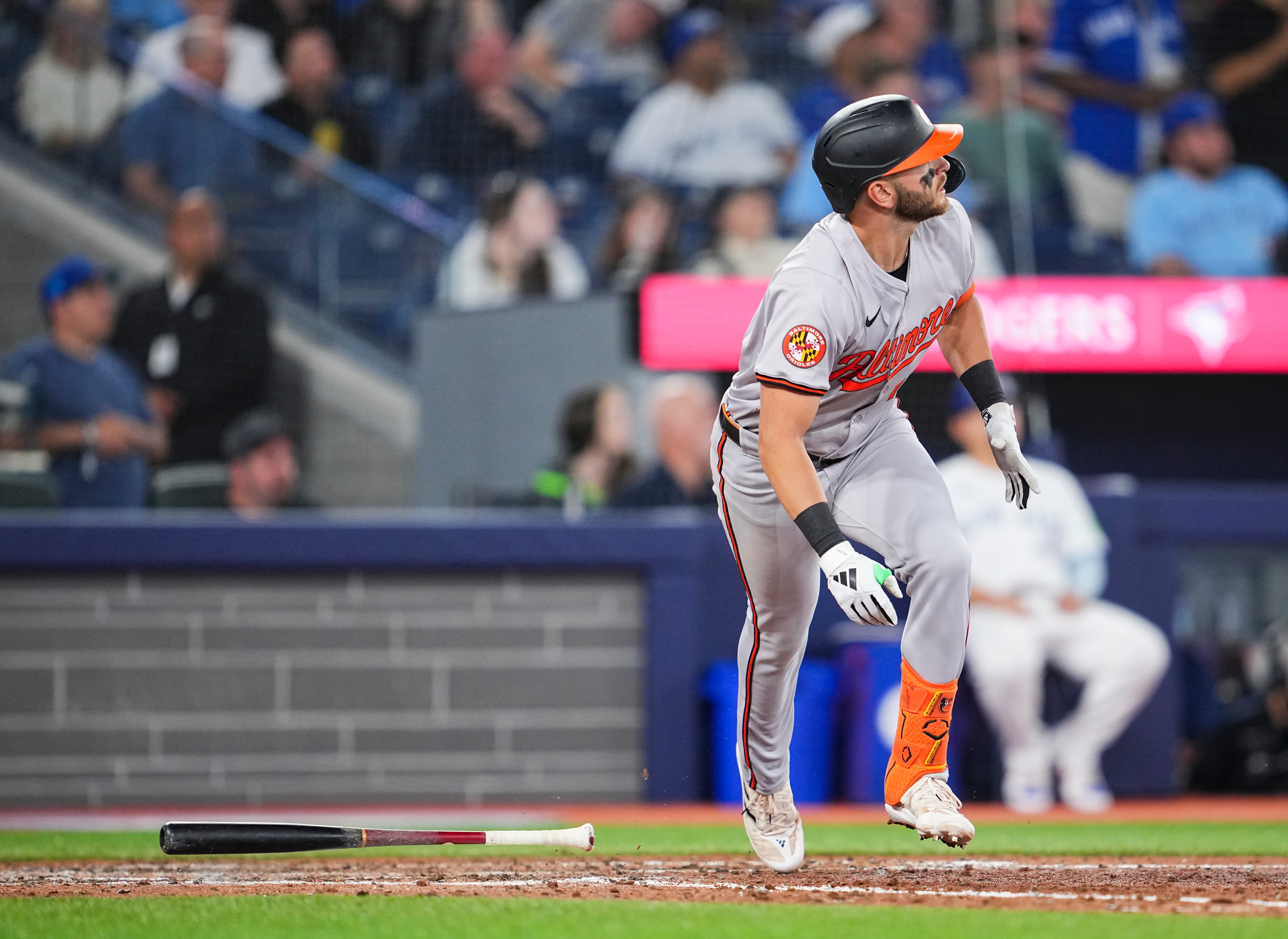 Orioles rookie Connor Norby homers for his first major league hit Tuesday in Toronto.