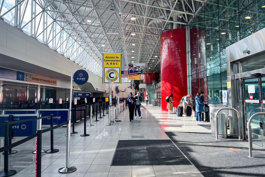 Baltimore-Washington International Thurgood Marshall Airport is quiet on Monday.