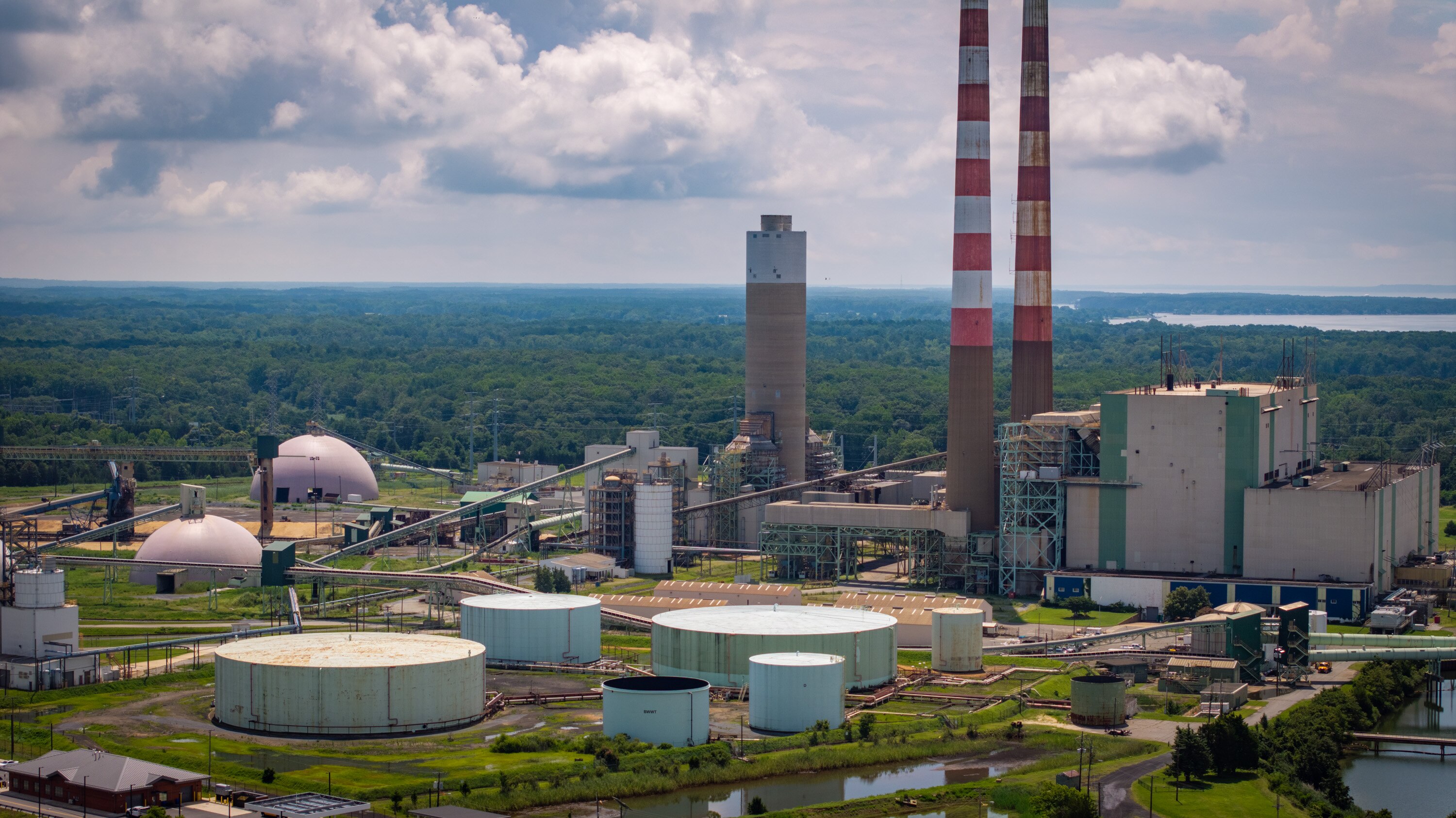 The Morgantown Generating Station, built in 1970, is a 1,477 MW electric generating plant owned by GenOn on the Potomac River. The plant is expected to stop burning coal by 2027 but will continue to generate electricity burning  oil.