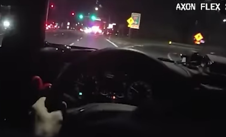 Body cam footage from a Baltimore County police officer shows the moment an officer stopped his pursuit on April 8, 2024, deciding not to follow a fleeing vehicle up an exit ramp to the Baltimore Beltway.