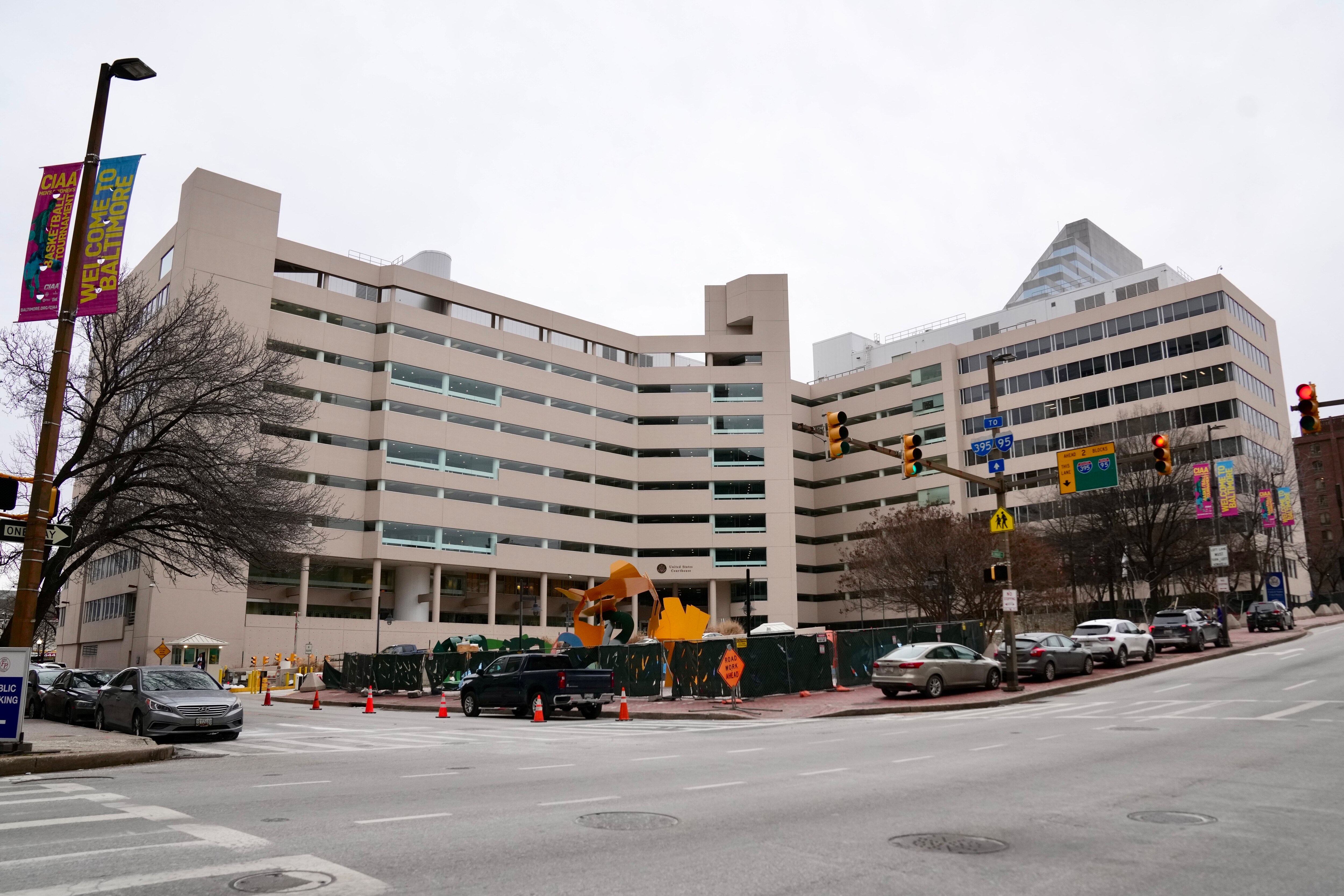 Exterior of the Edward A. Garmatz U.S. Courthouse in Baltimore, Md. on Tuesday, January 21, 2025.