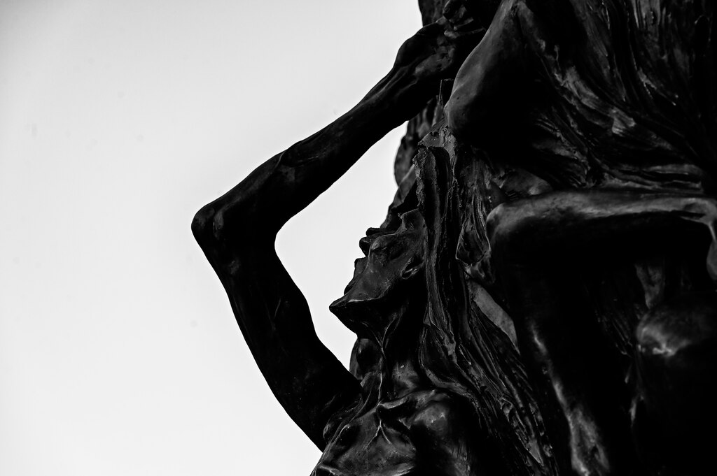 A detail of Baltimore's Holocaust Memorial sculpted by Joseph Sheppard