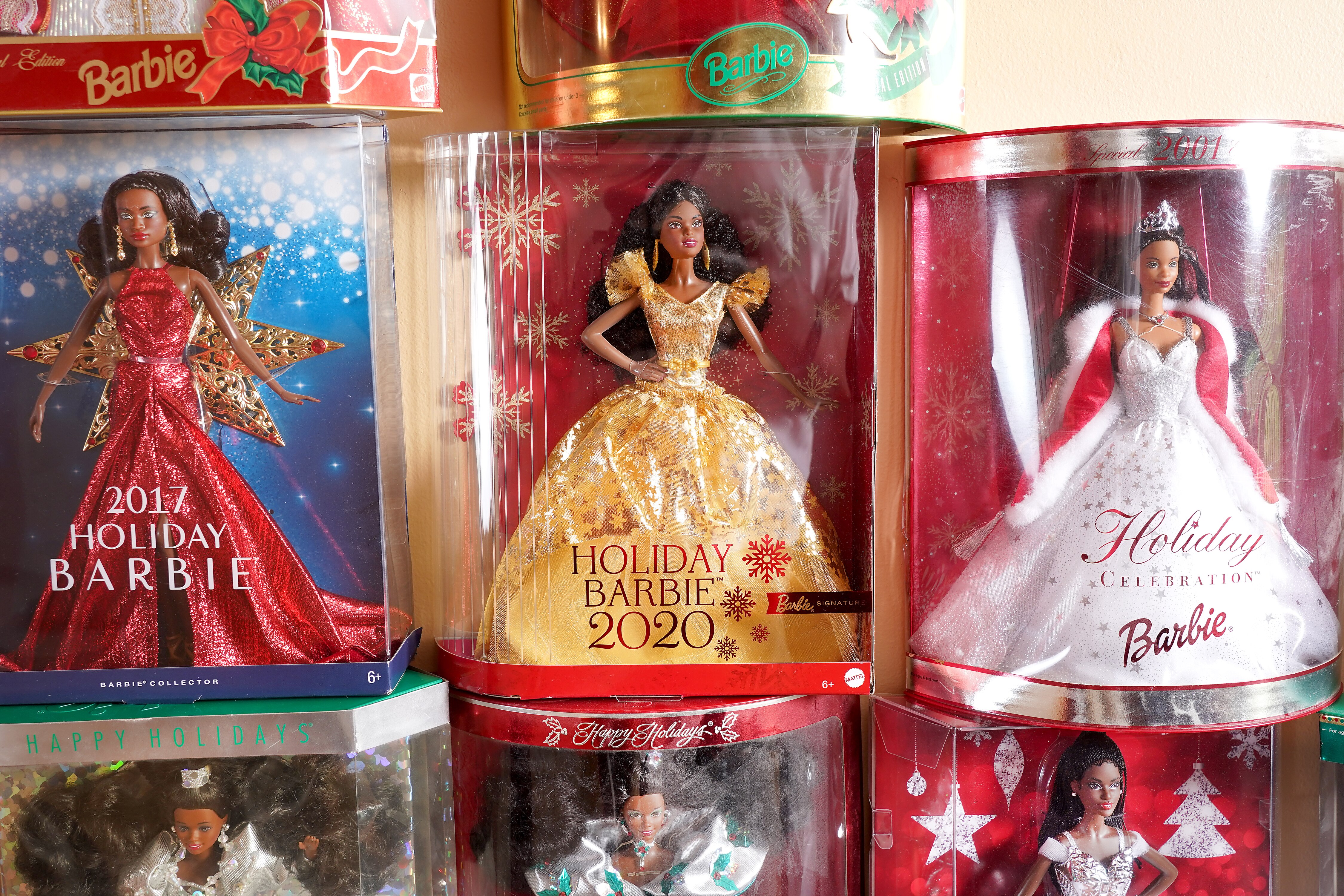 Zachary Grant has collected Black Barbies, in their original packages, for his daughter every year since 1992, the year she was born.